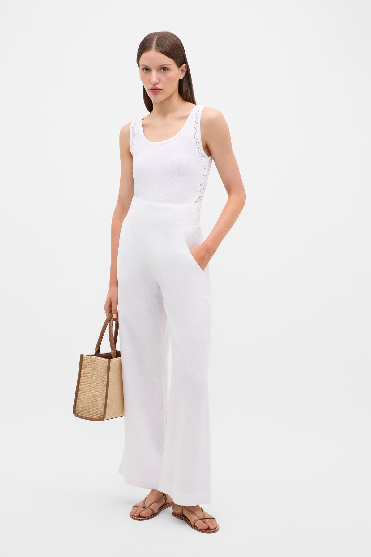 Lace Panel Tank