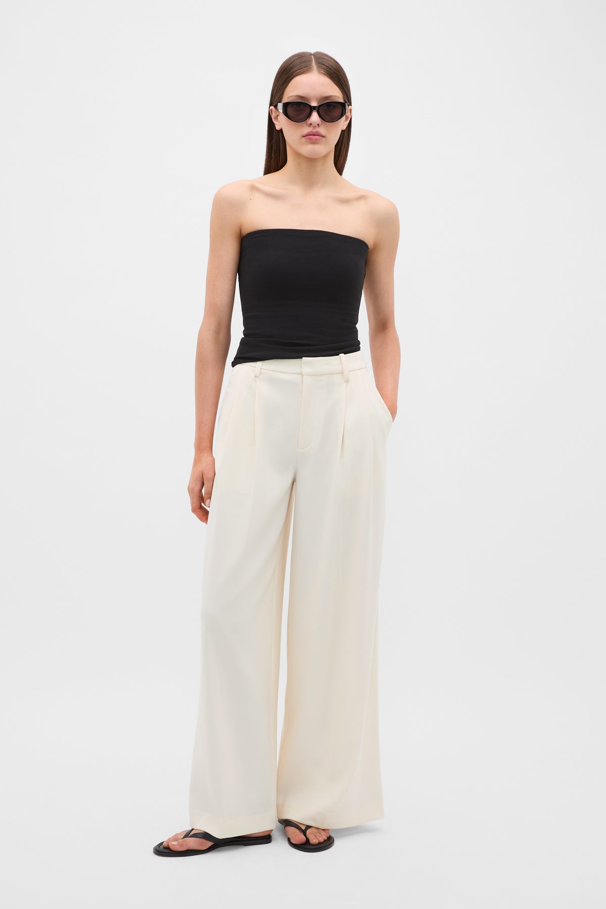 Strapless Rib Top