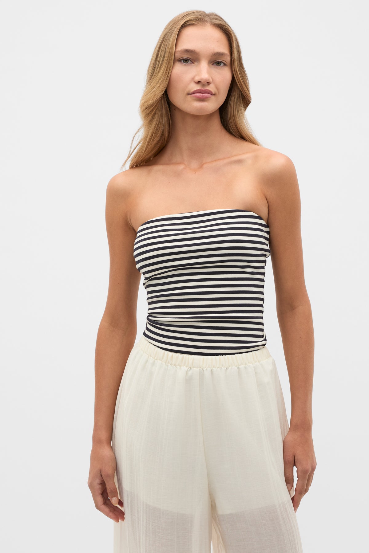 Strapless Rib Top