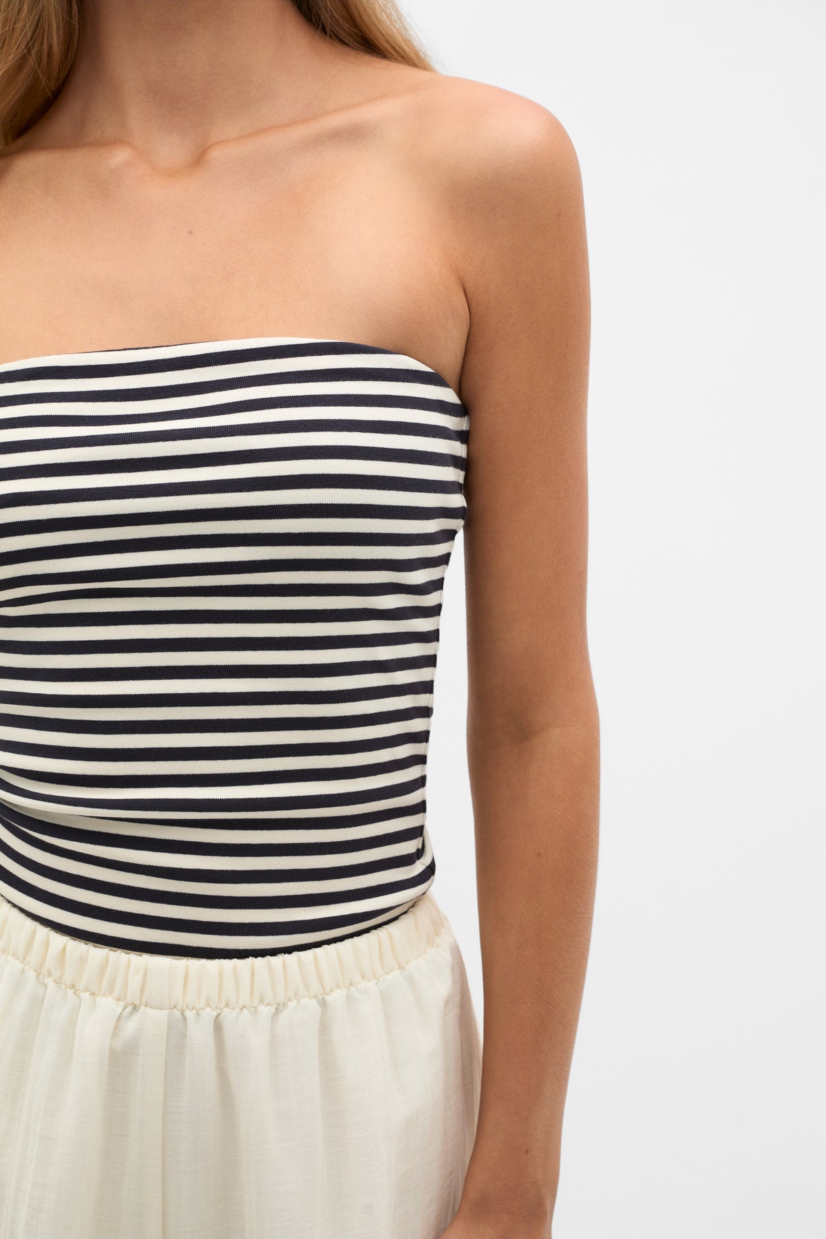 Strapless Rib Top