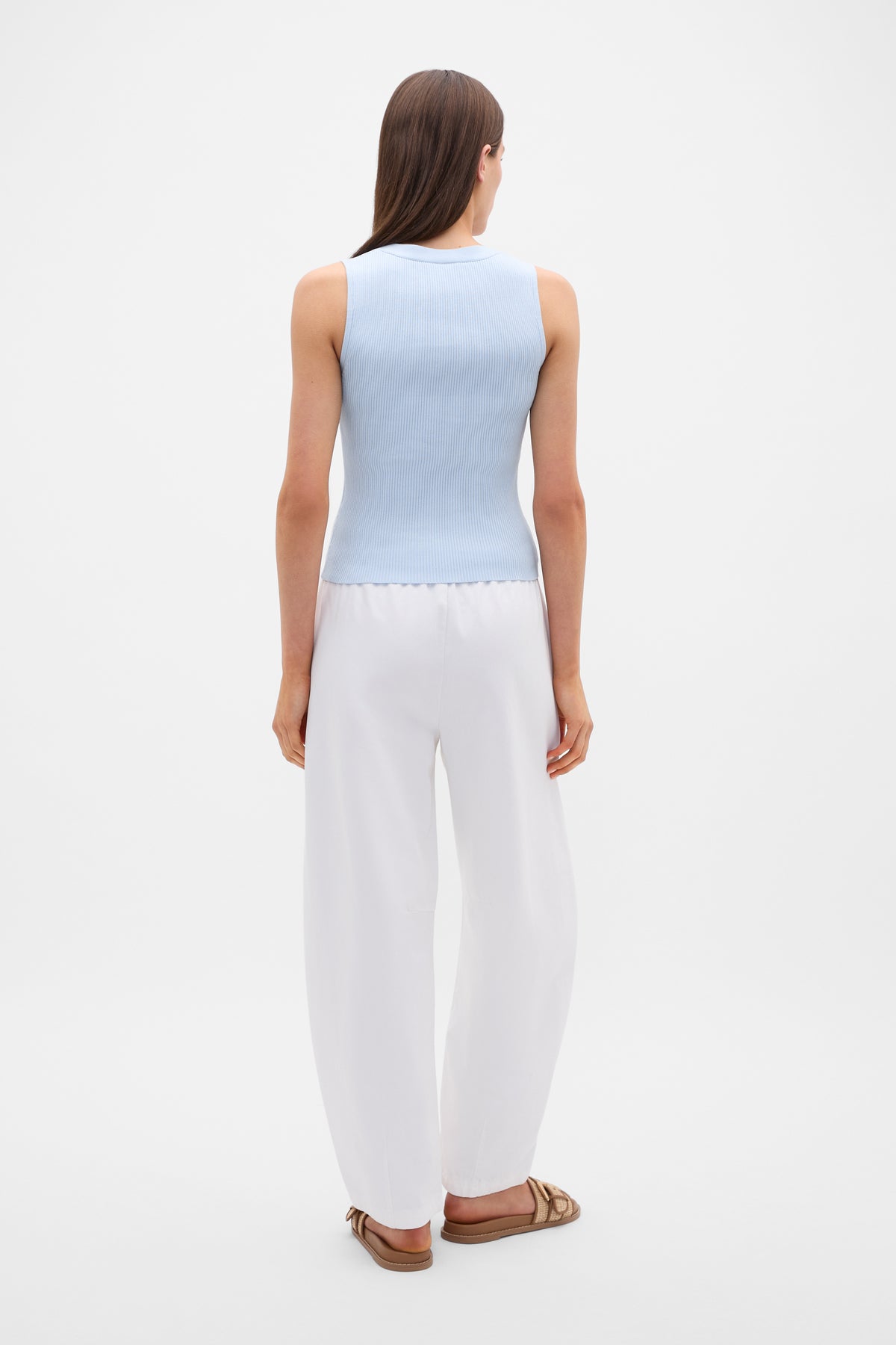 Cotton Blend V Neck Tank