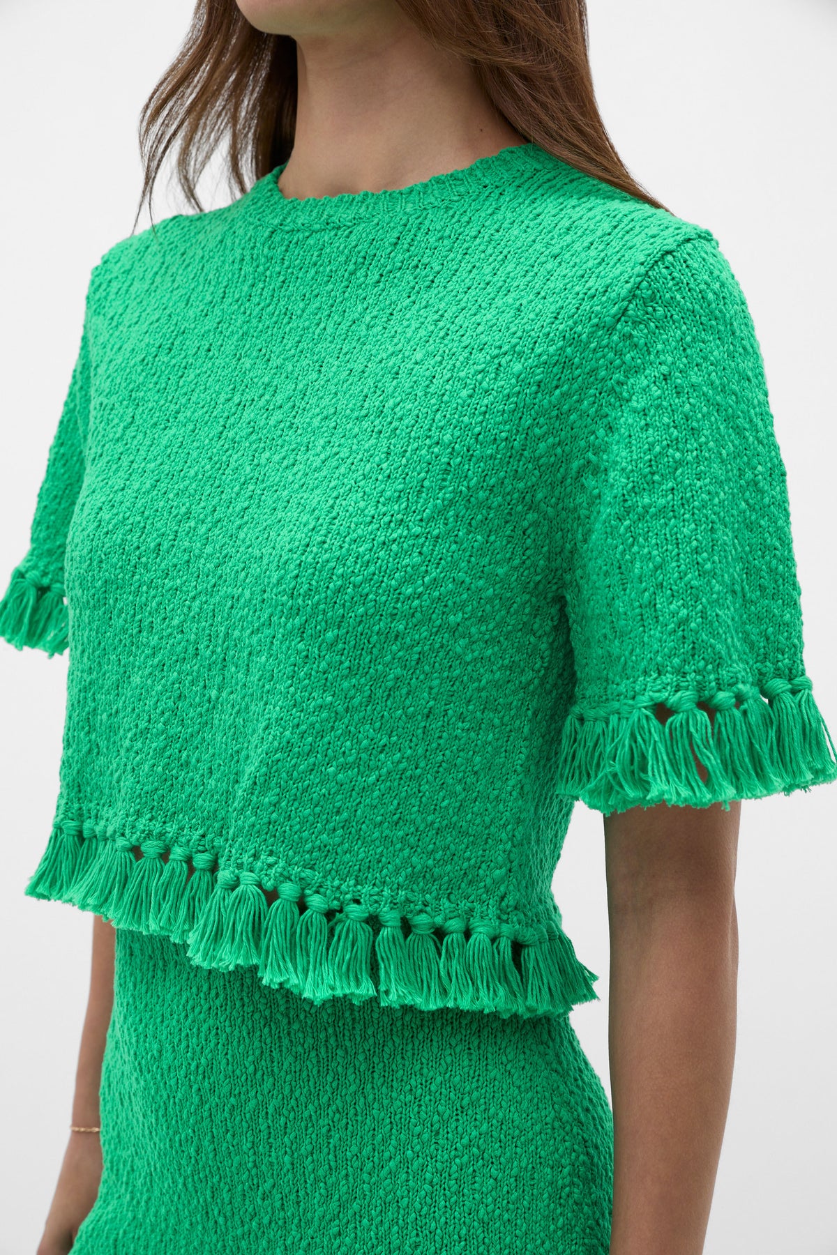 Boucle Tassel Knit