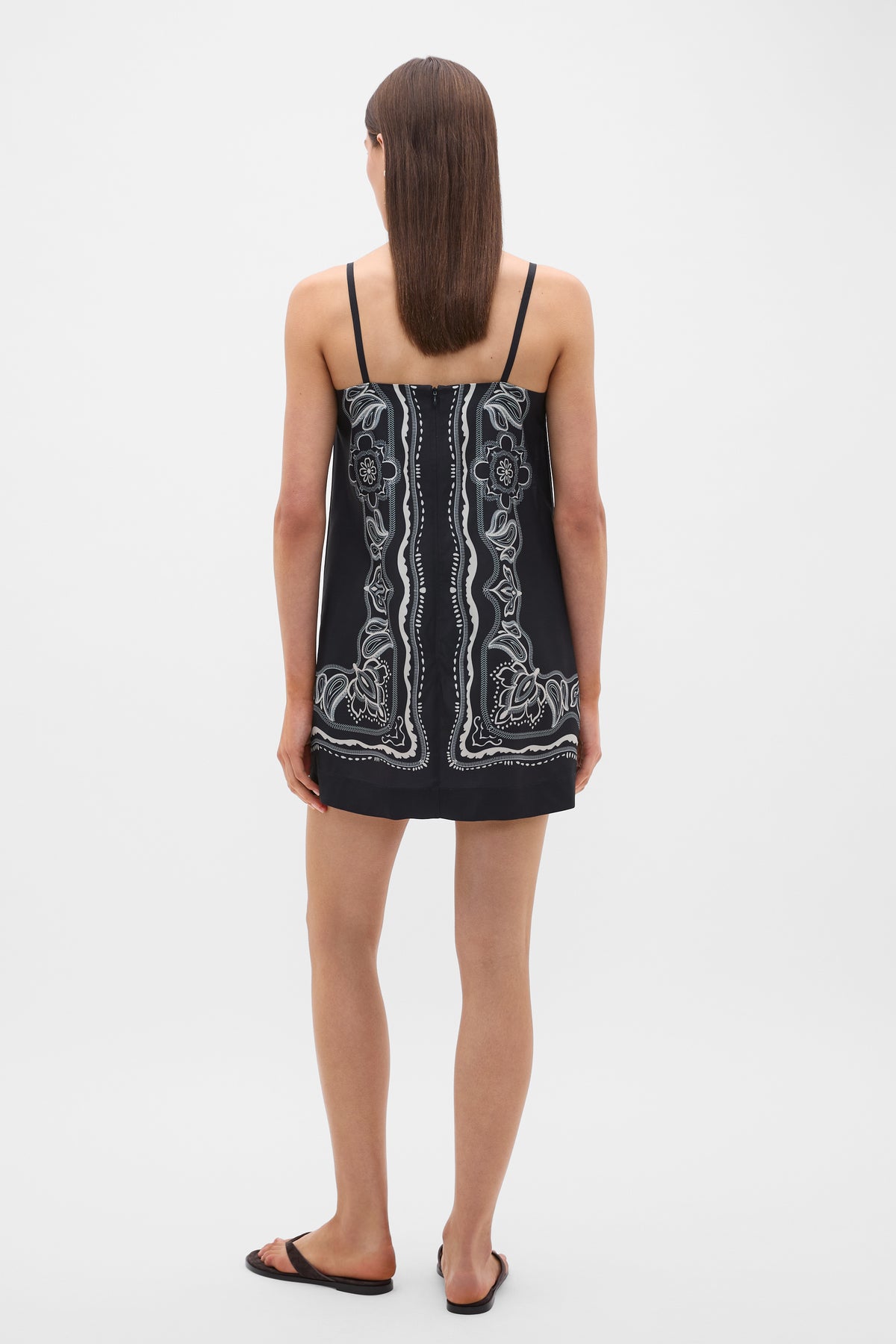 Scarf Print Mini Dress