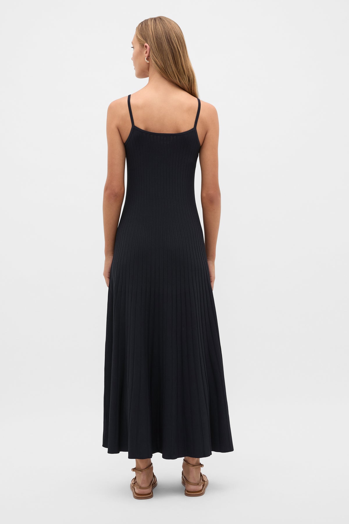 Crepe Knit Midi Dress