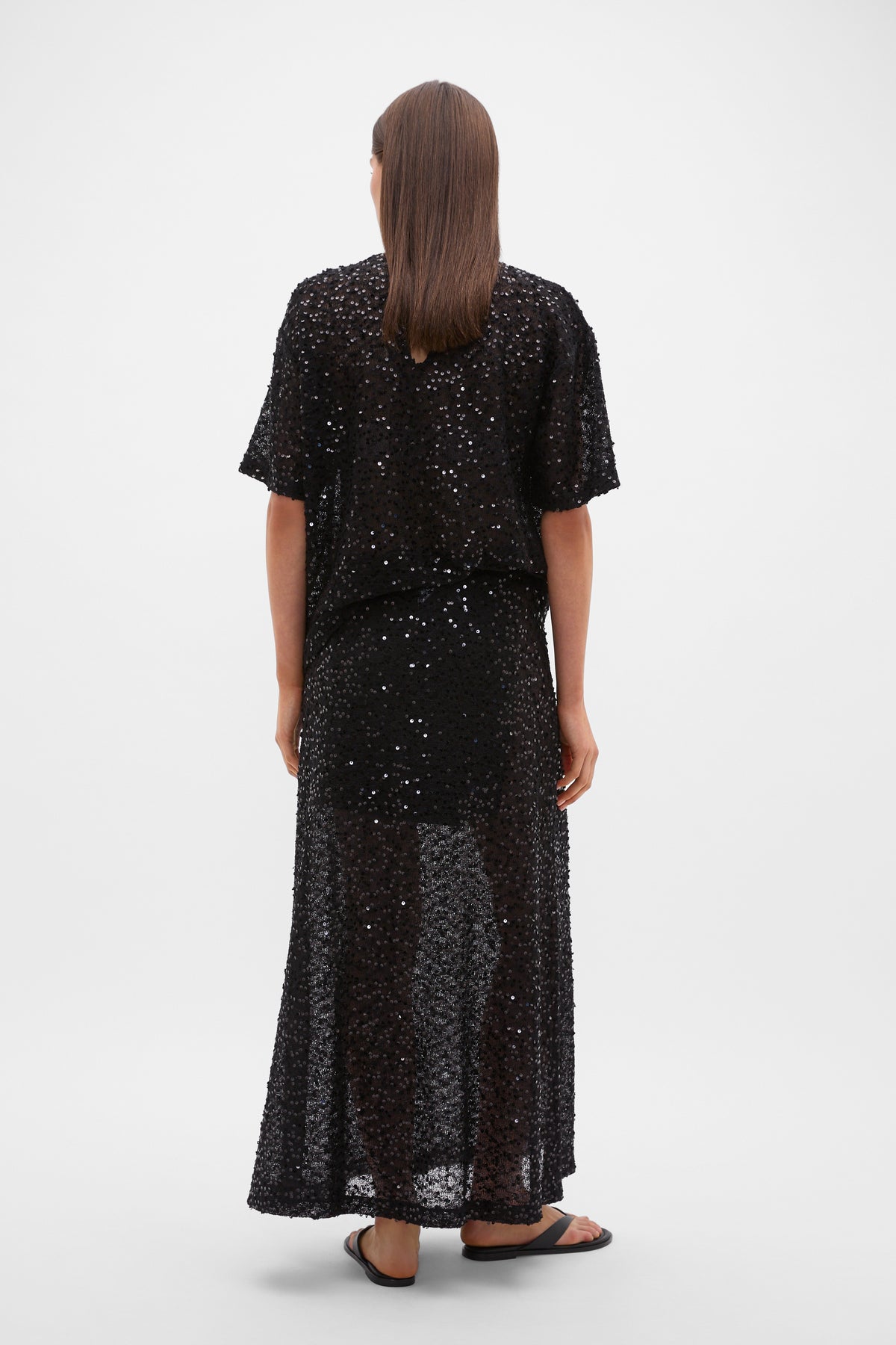 Sequin Maxi Skirt