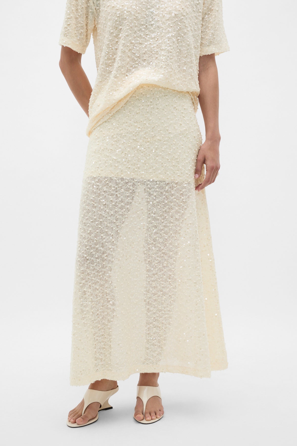 Sequin Maxi Skirt