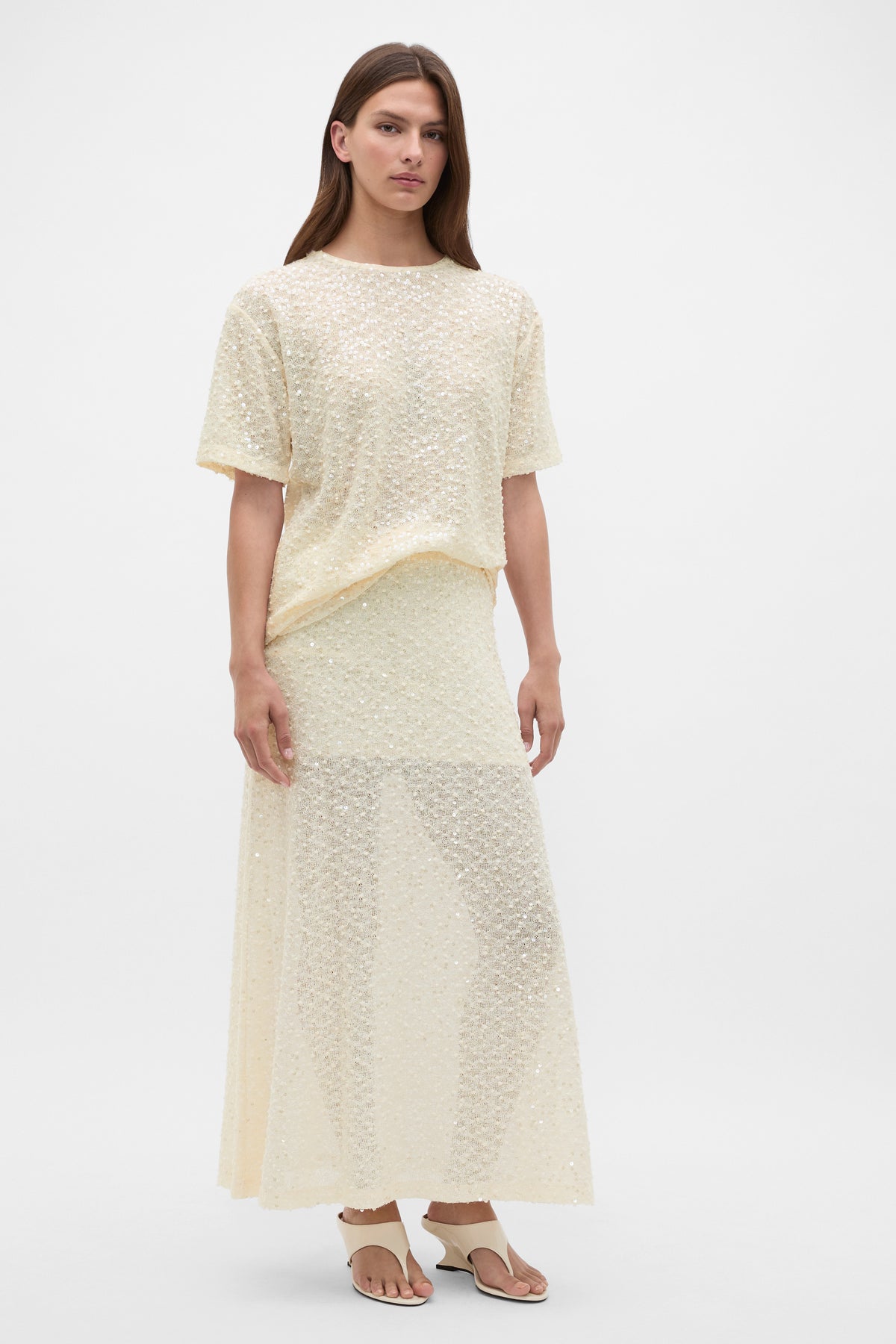 Sequin Maxi Skirt