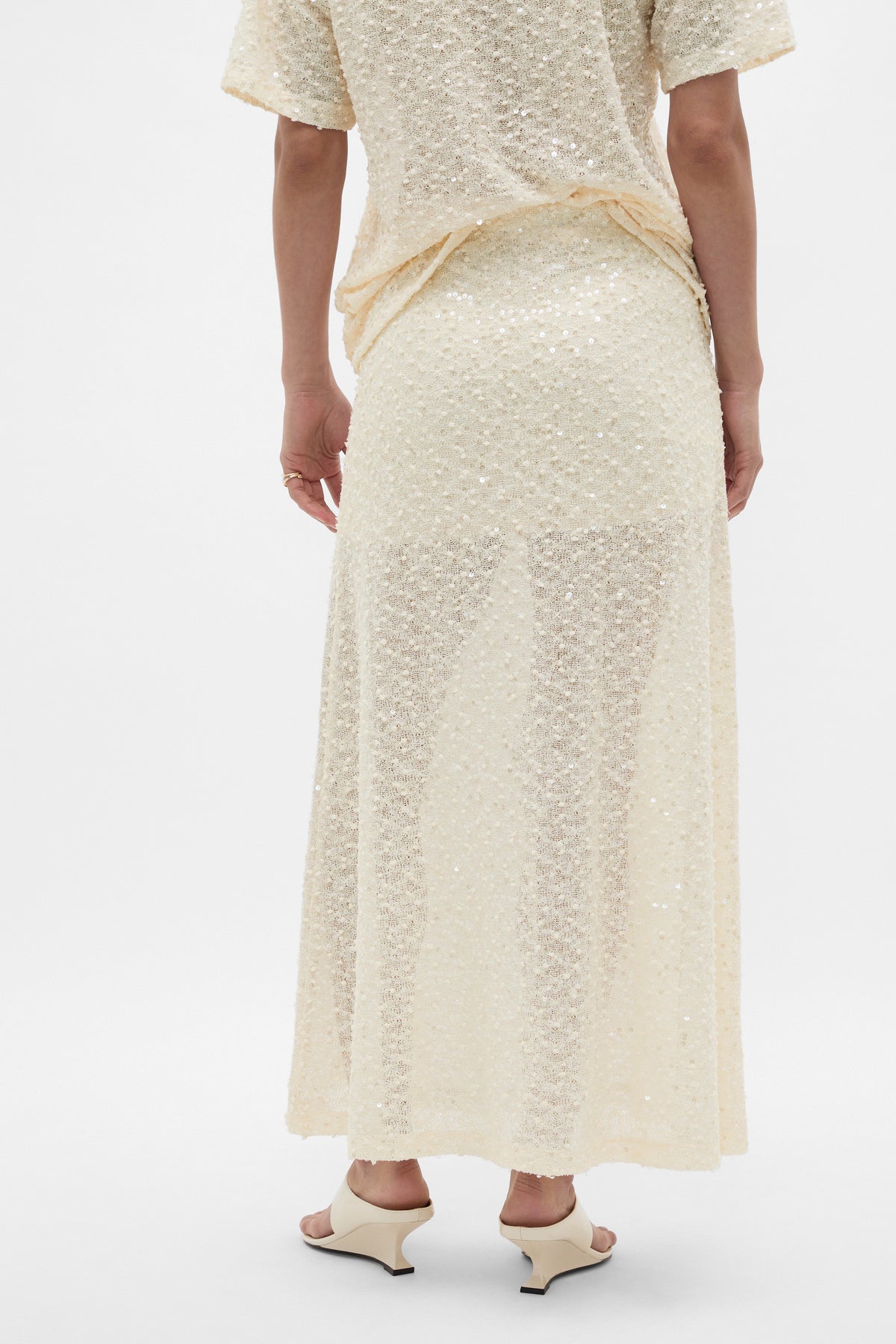 Sequin Maxi Skirt