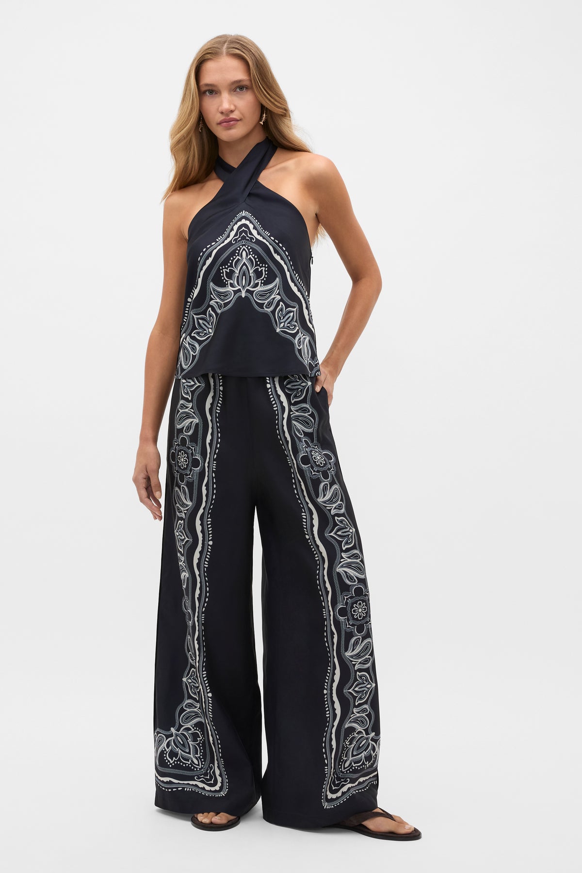 Scarf Print Pant