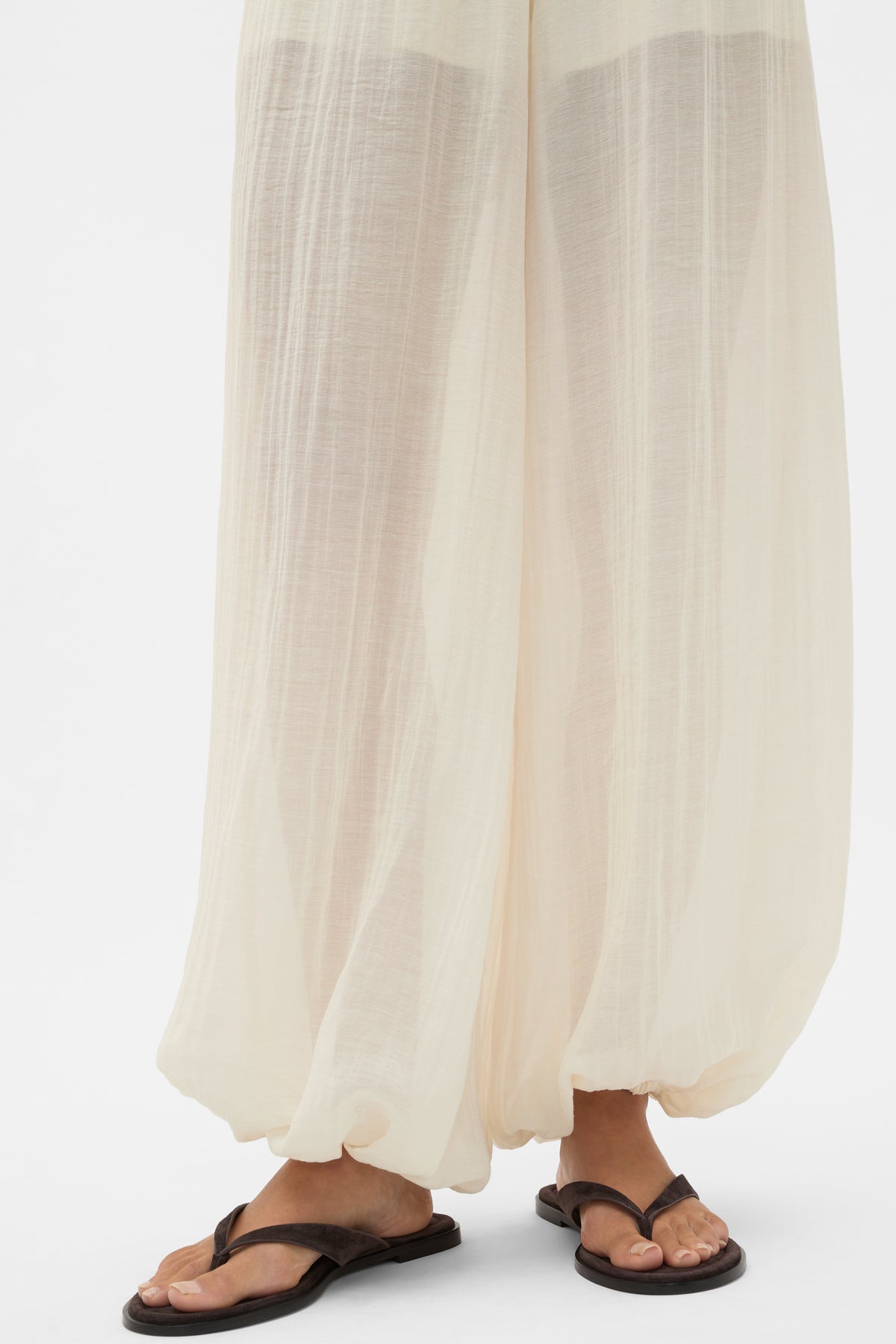 Semi Sheer Crinkle Pant