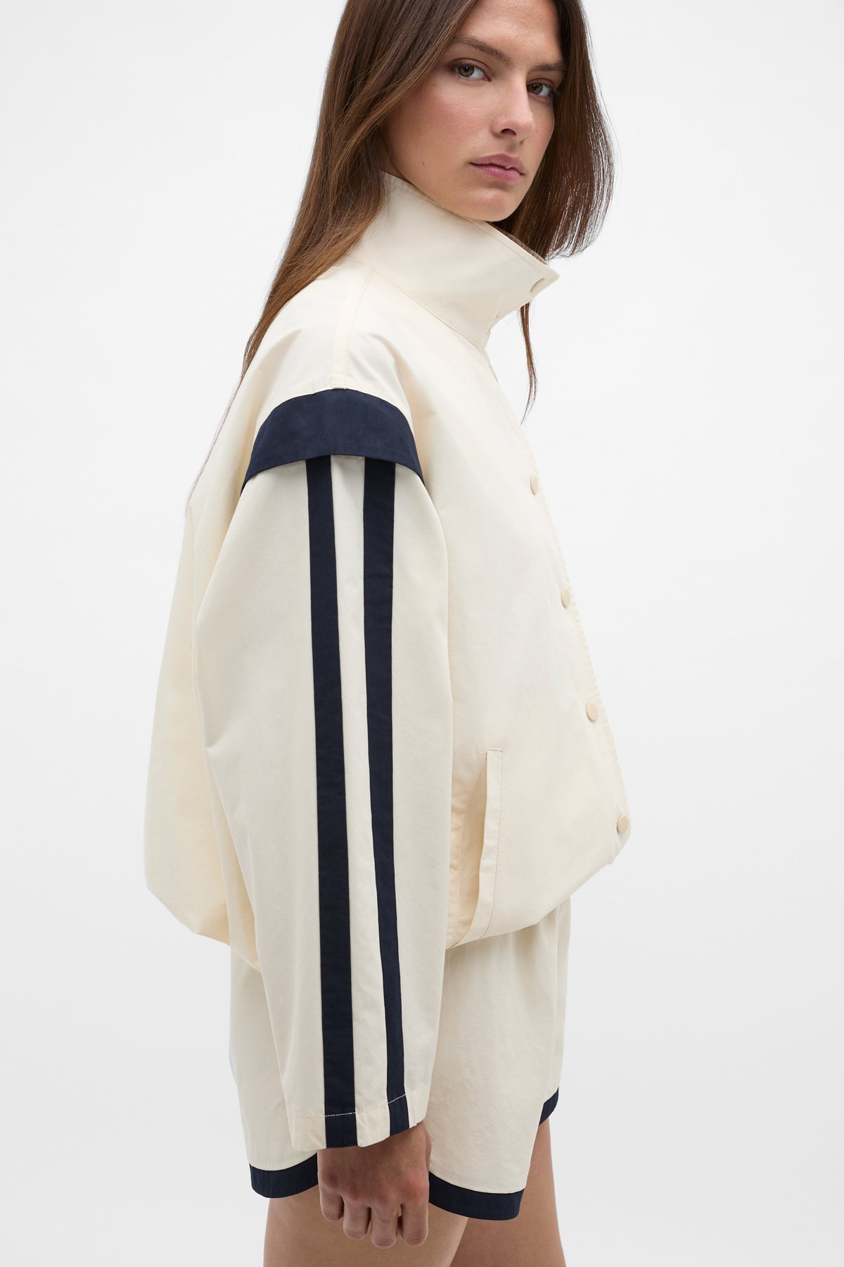 Contrast Trim Jacket