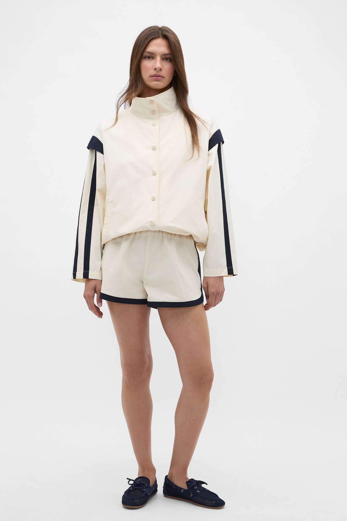 Contrast Trim Jacket