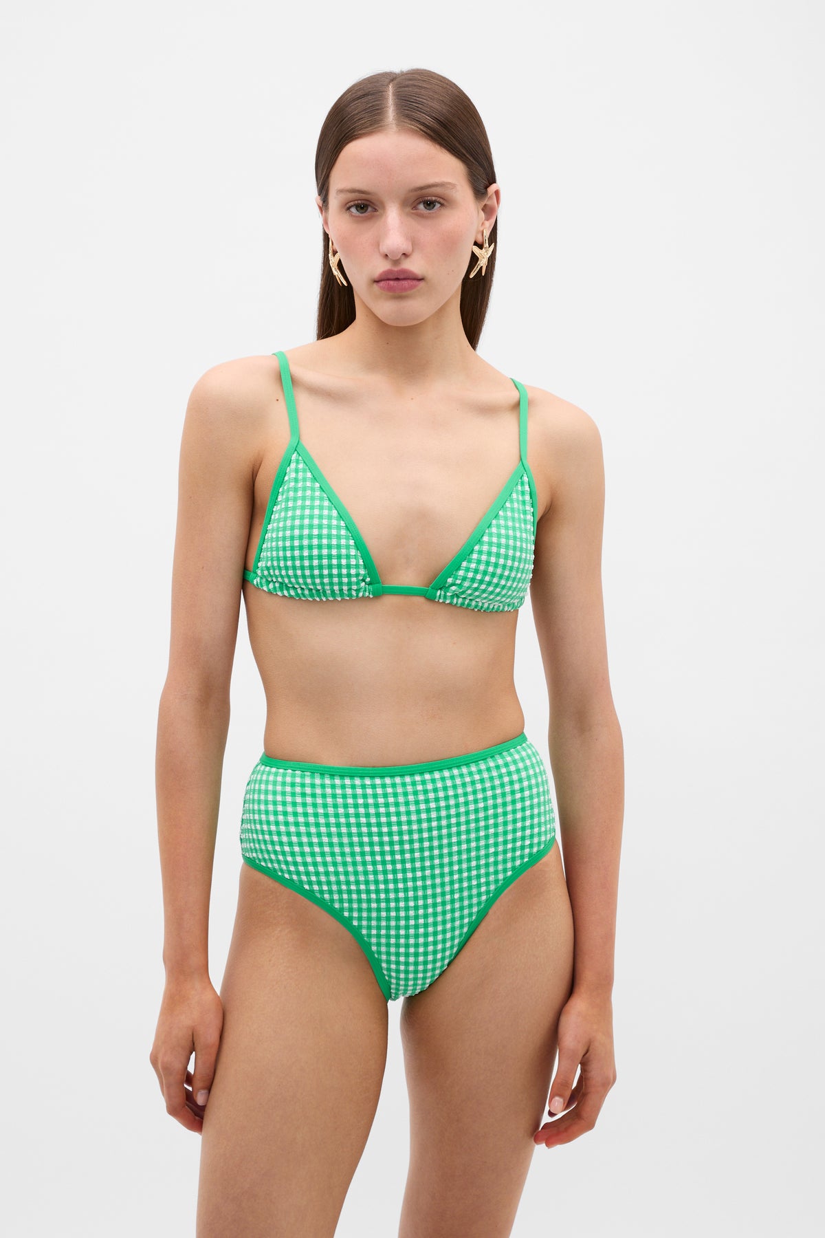 Gingham Triangle Bikini