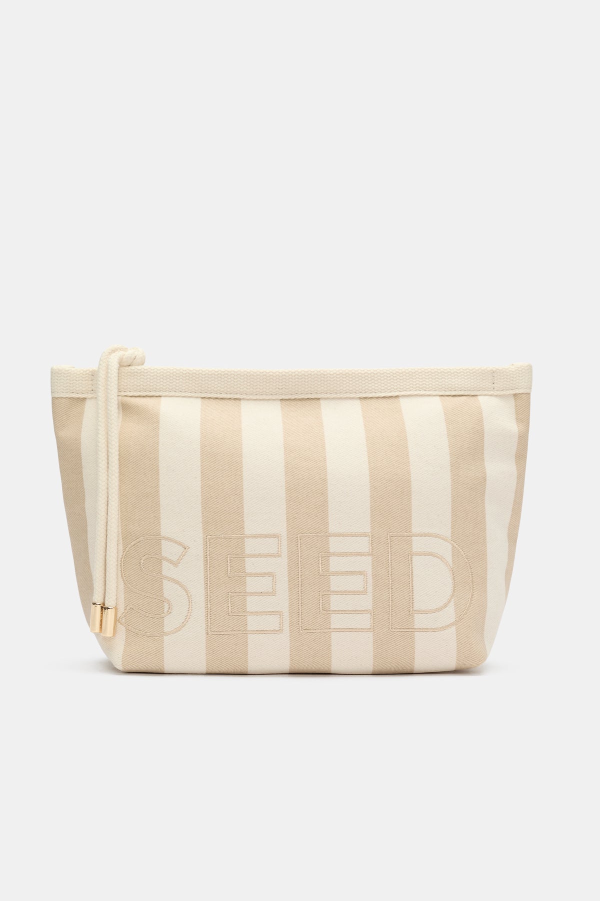 Seed Stripe Cosmetic Bag