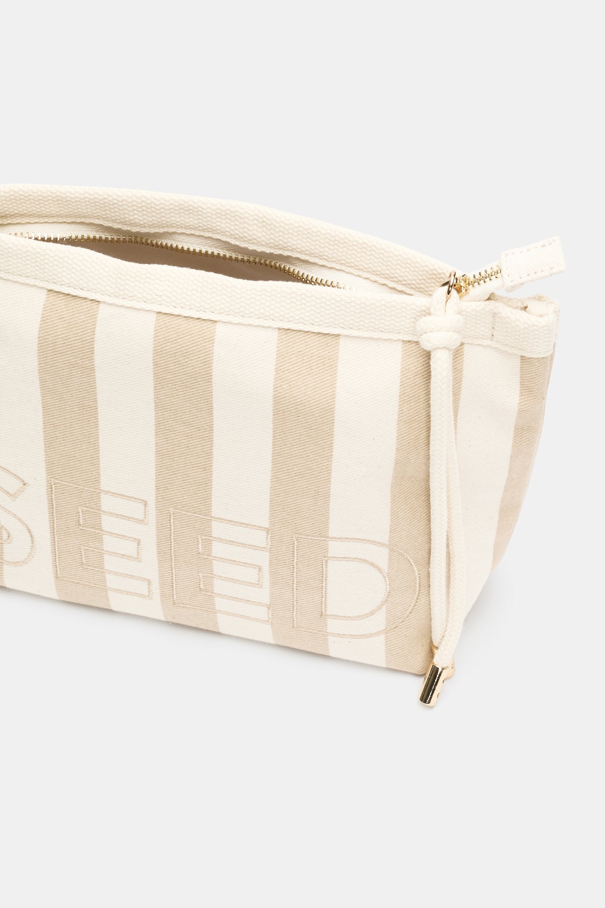 Seed Stripe Cosmetic Bag