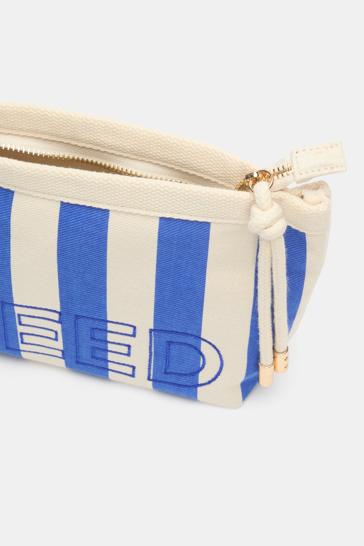 Small Seed Stripe Cosmetic Bag