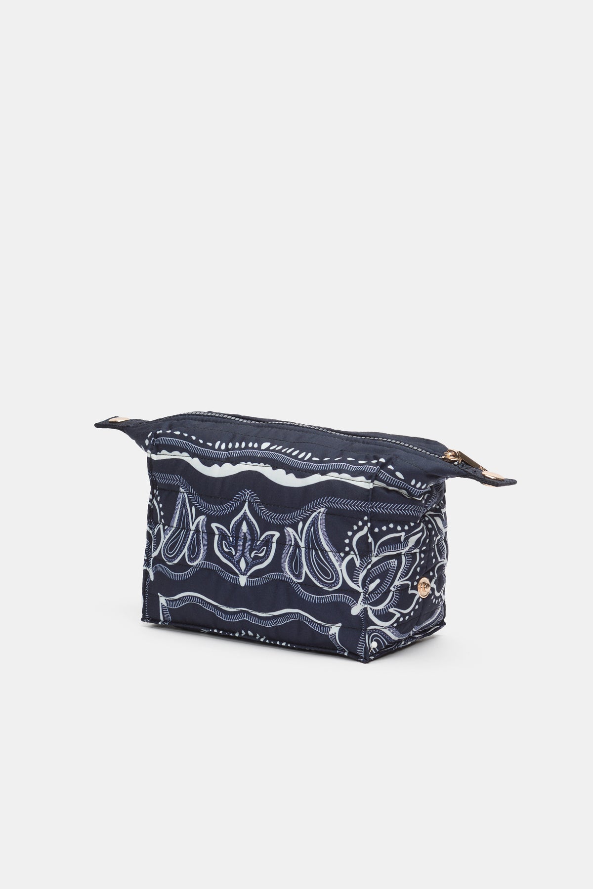 Small Scarf Print Cosmetic Bag