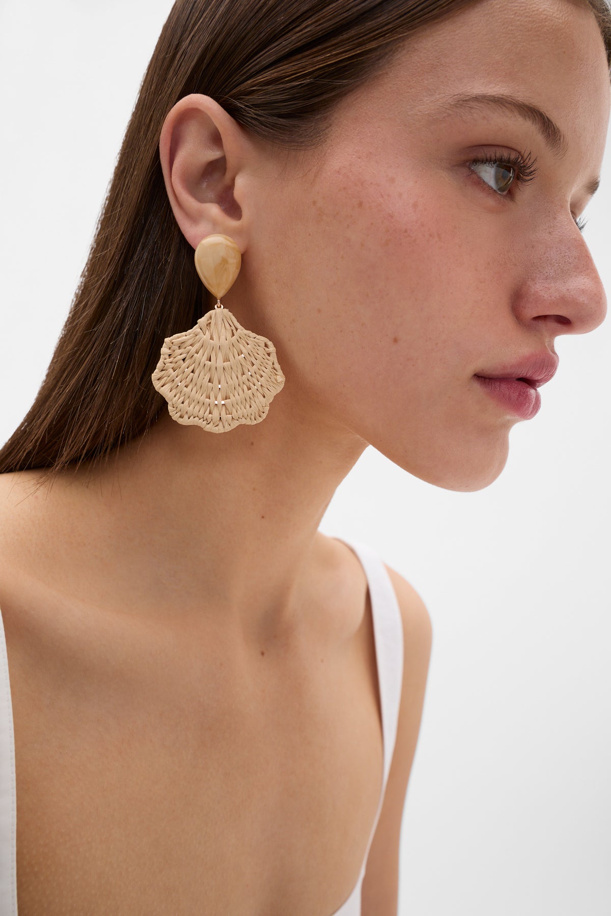 Resin Shell Drop Earring