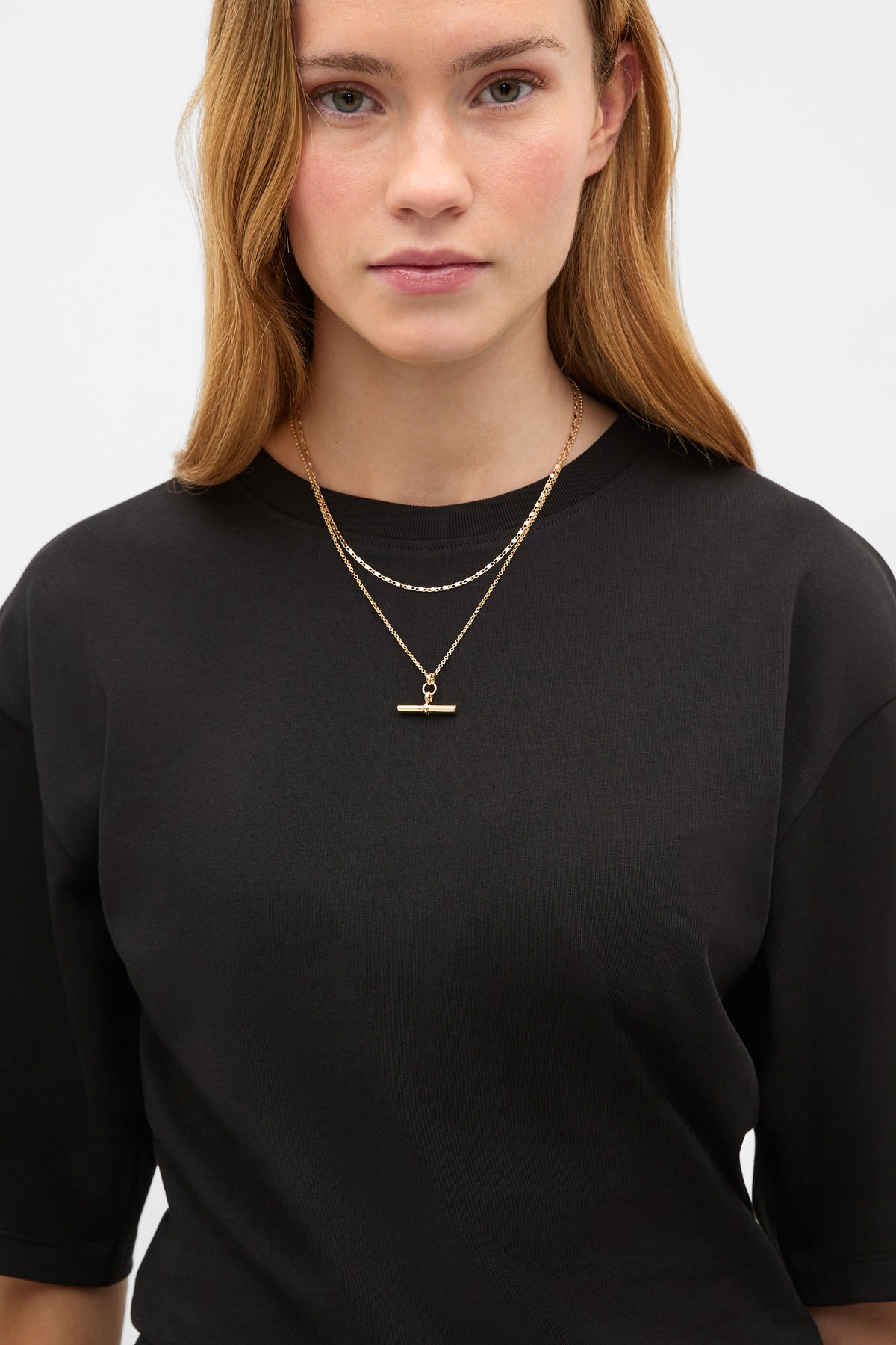 T Bar Pendant Necklace Set