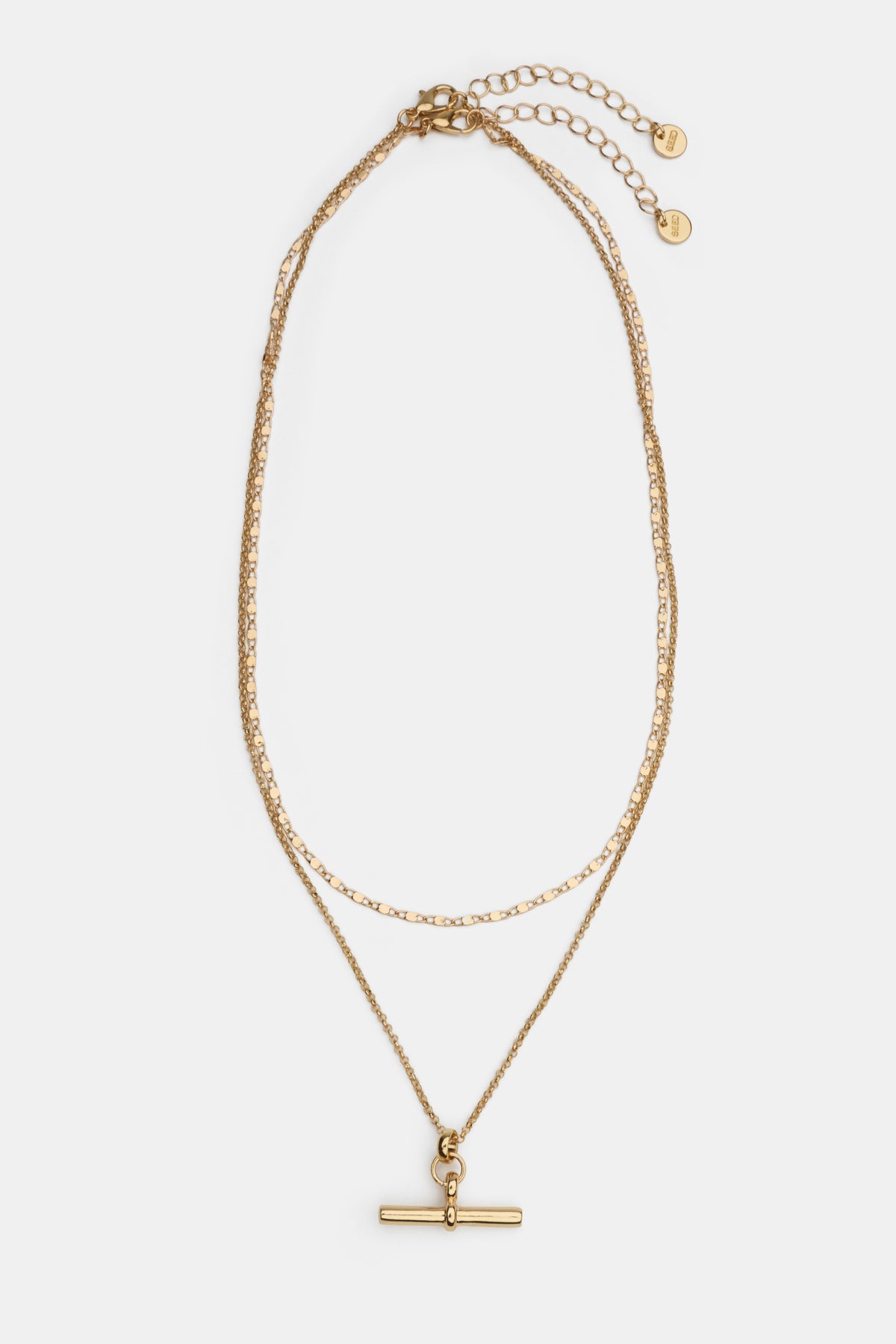 T Bar Pendant Necklace Set