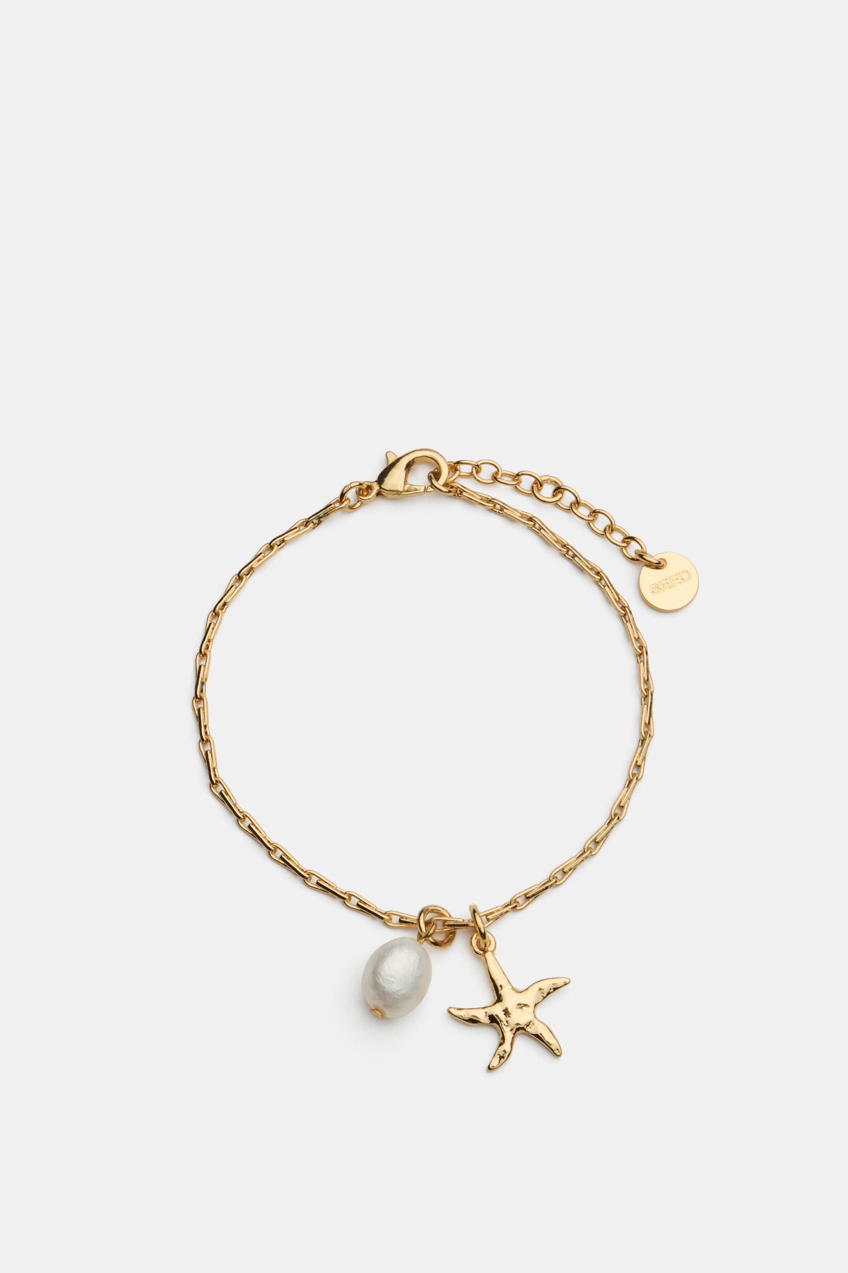 Delicate Starfish Pendant Bracelet