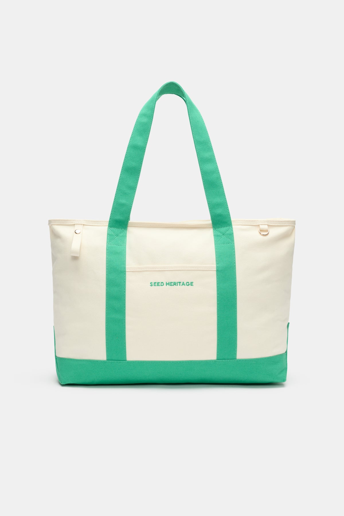 Contrast Trim Tote