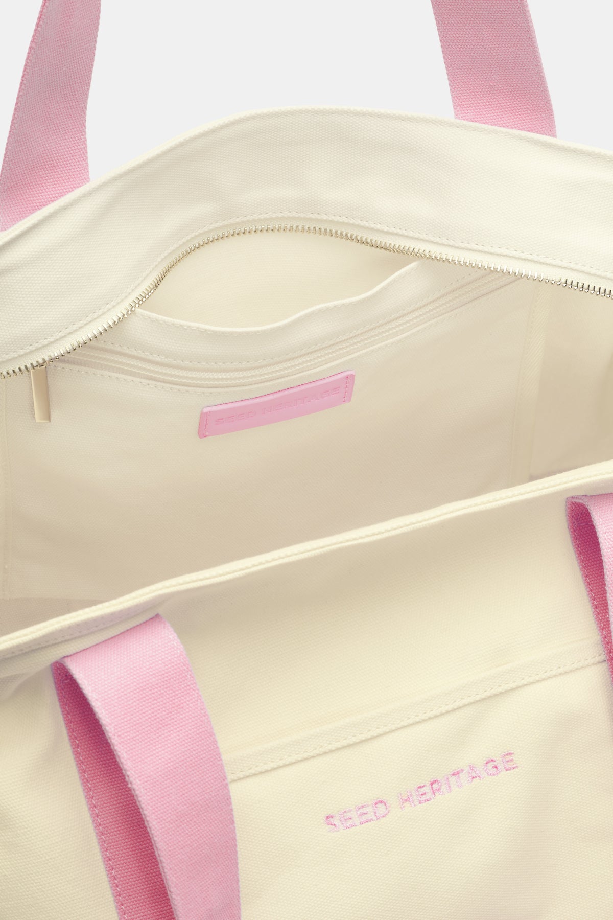 Contrast Trim Tote