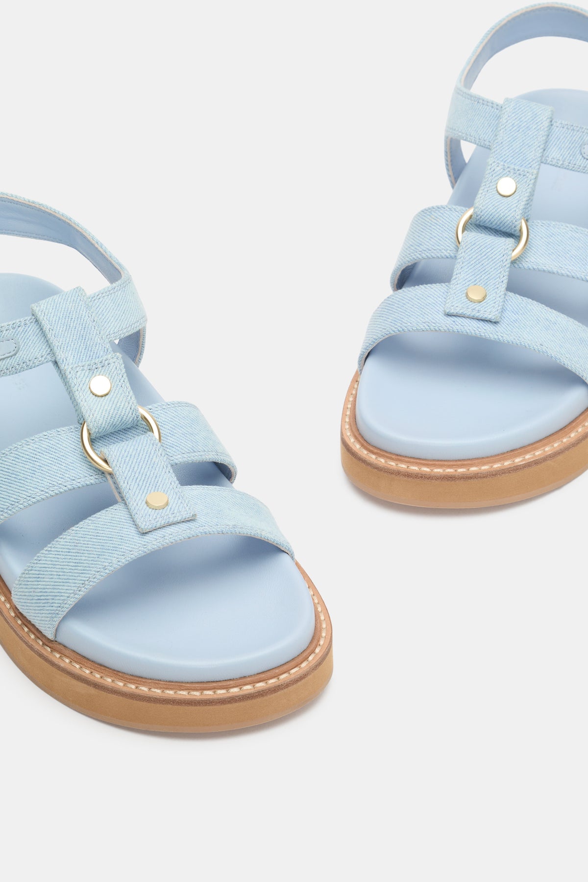 Callie Denim Caged Sandal