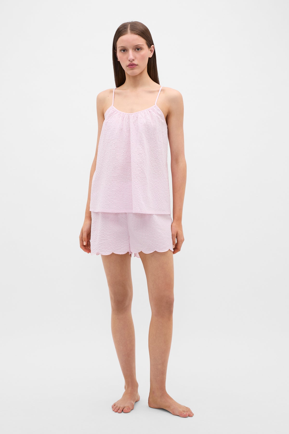 Gingham Tank and Short PJ Set