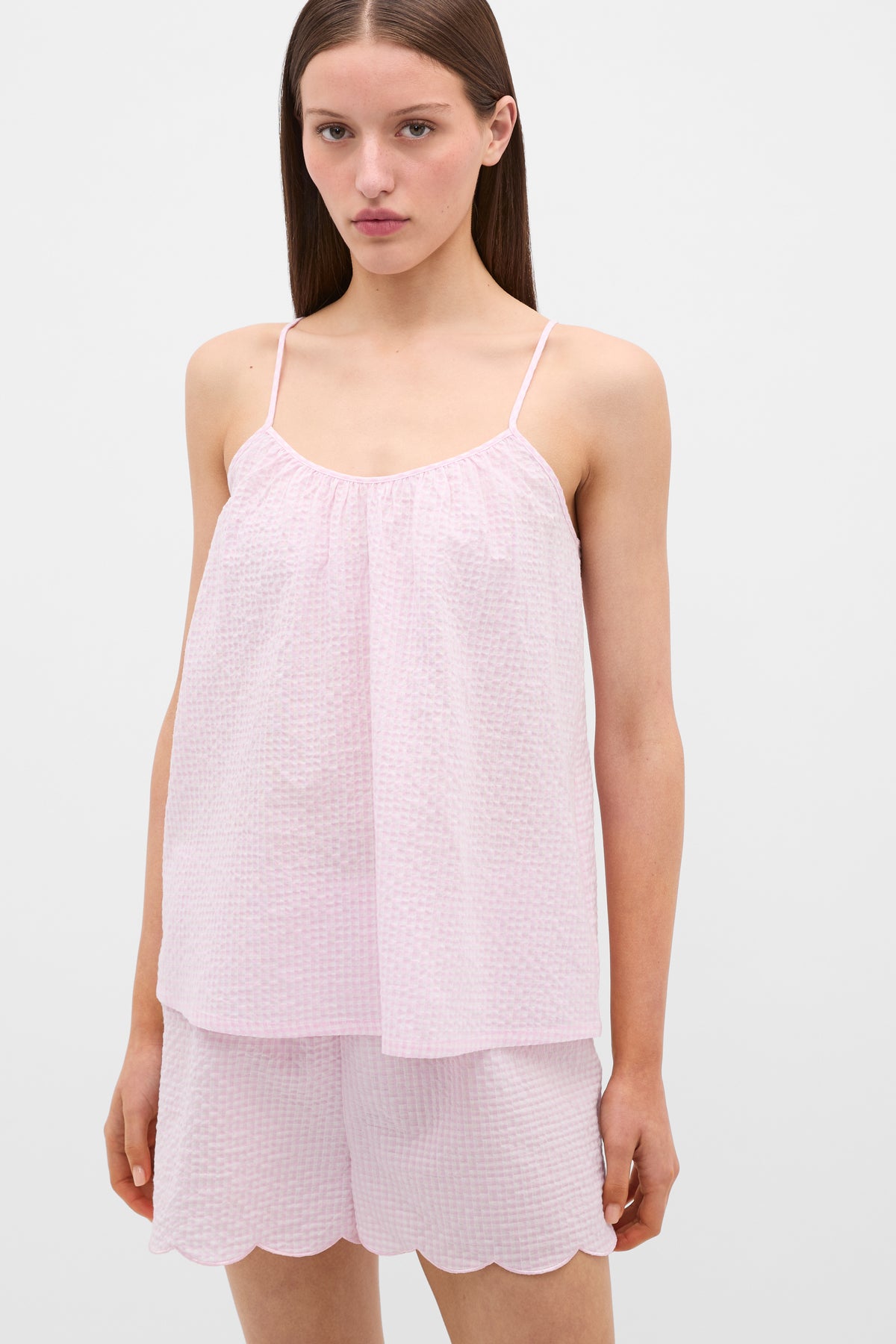 Gingham Tank and Short PJ Set