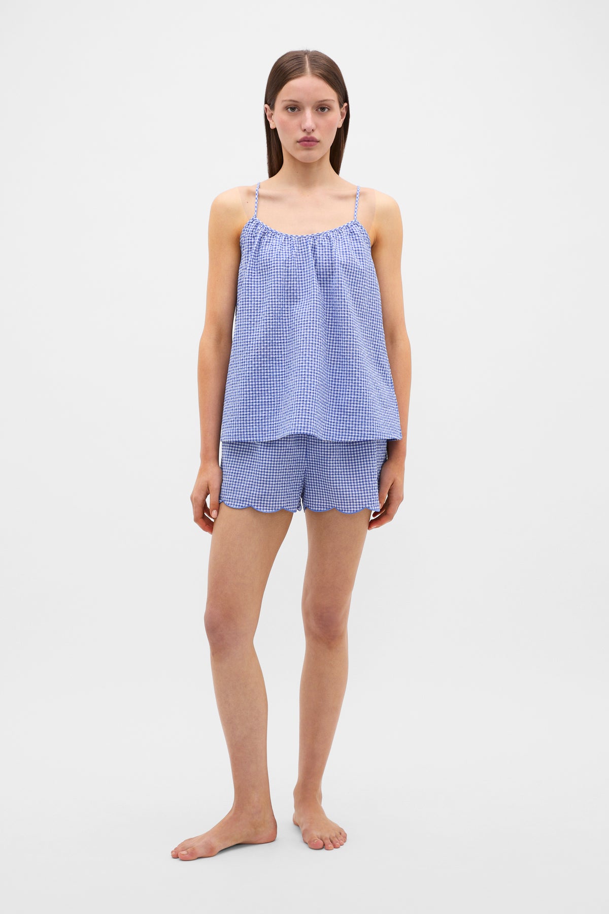Gingham Tank and Short PJ Set