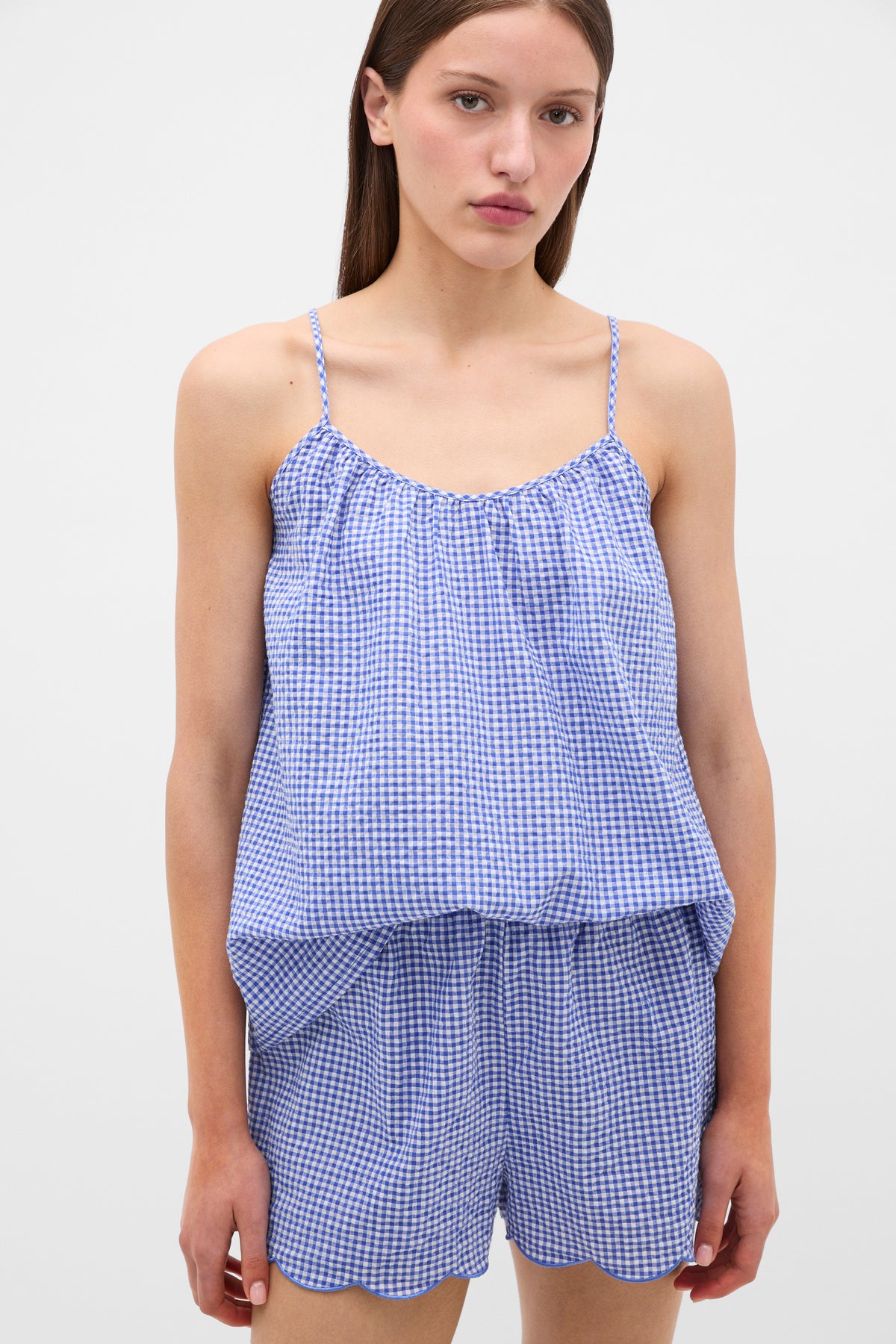 Gingham Tank and Short PJ Set