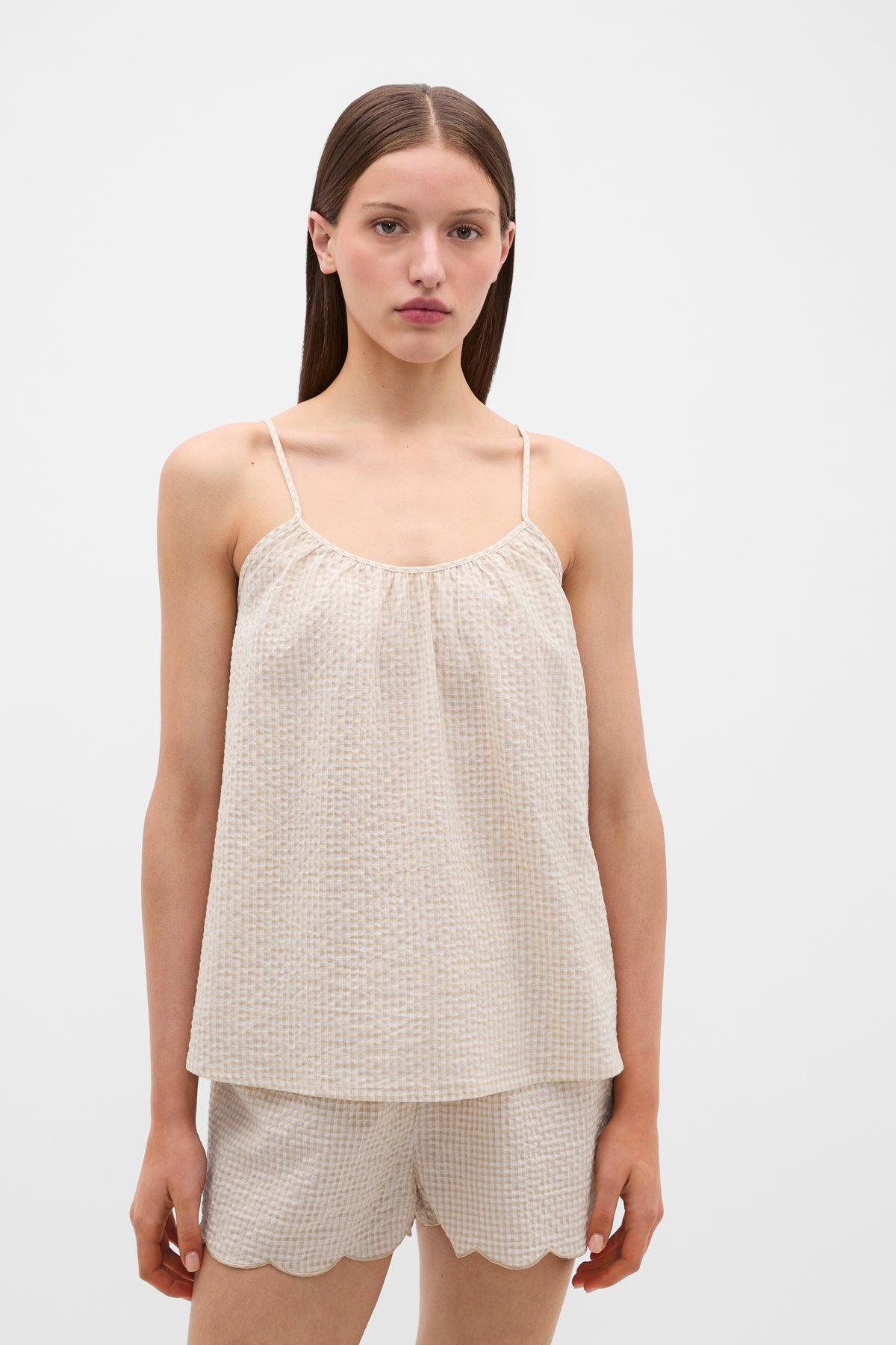 Gingham Tank and Short PJ Set