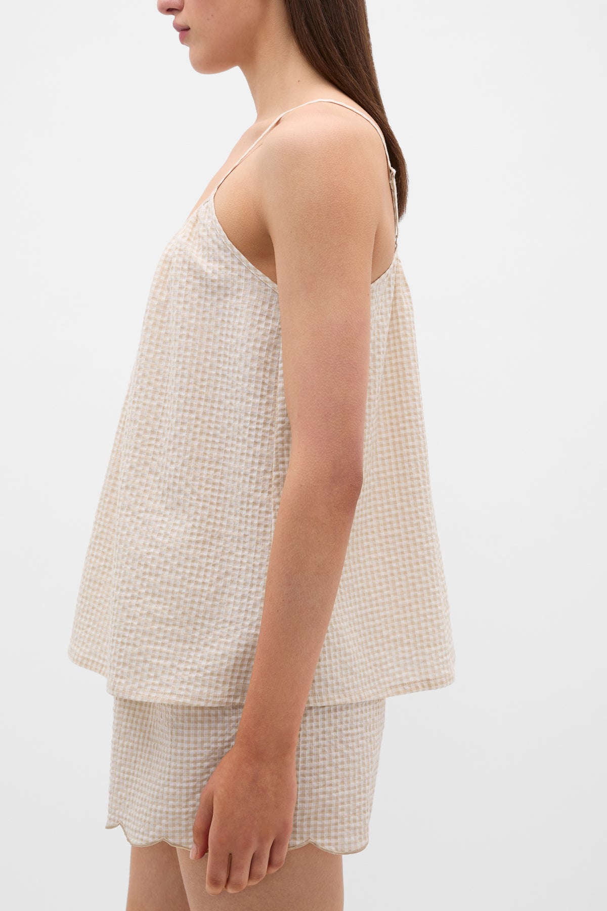 Gingham Tank and Short PJ Set