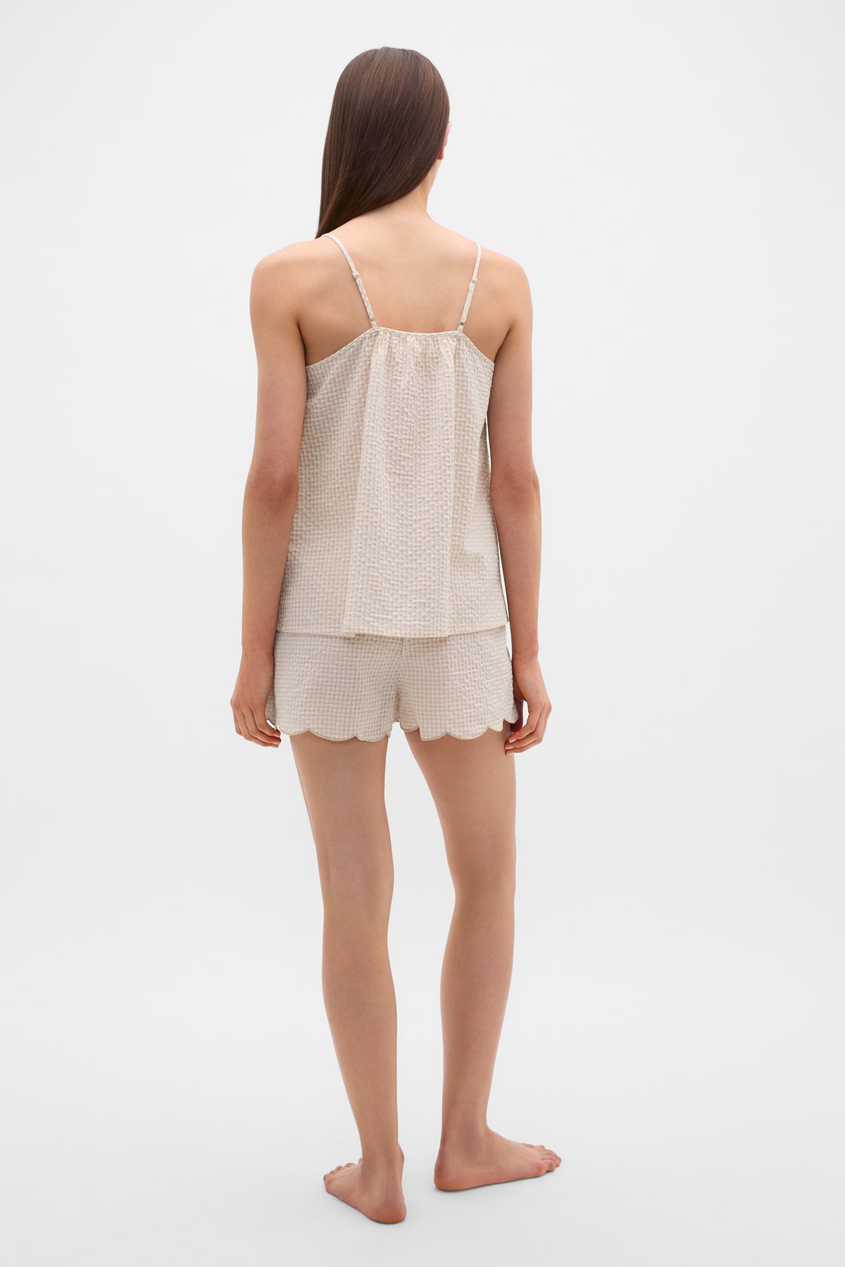 Gingham Tank and Short PJ Set