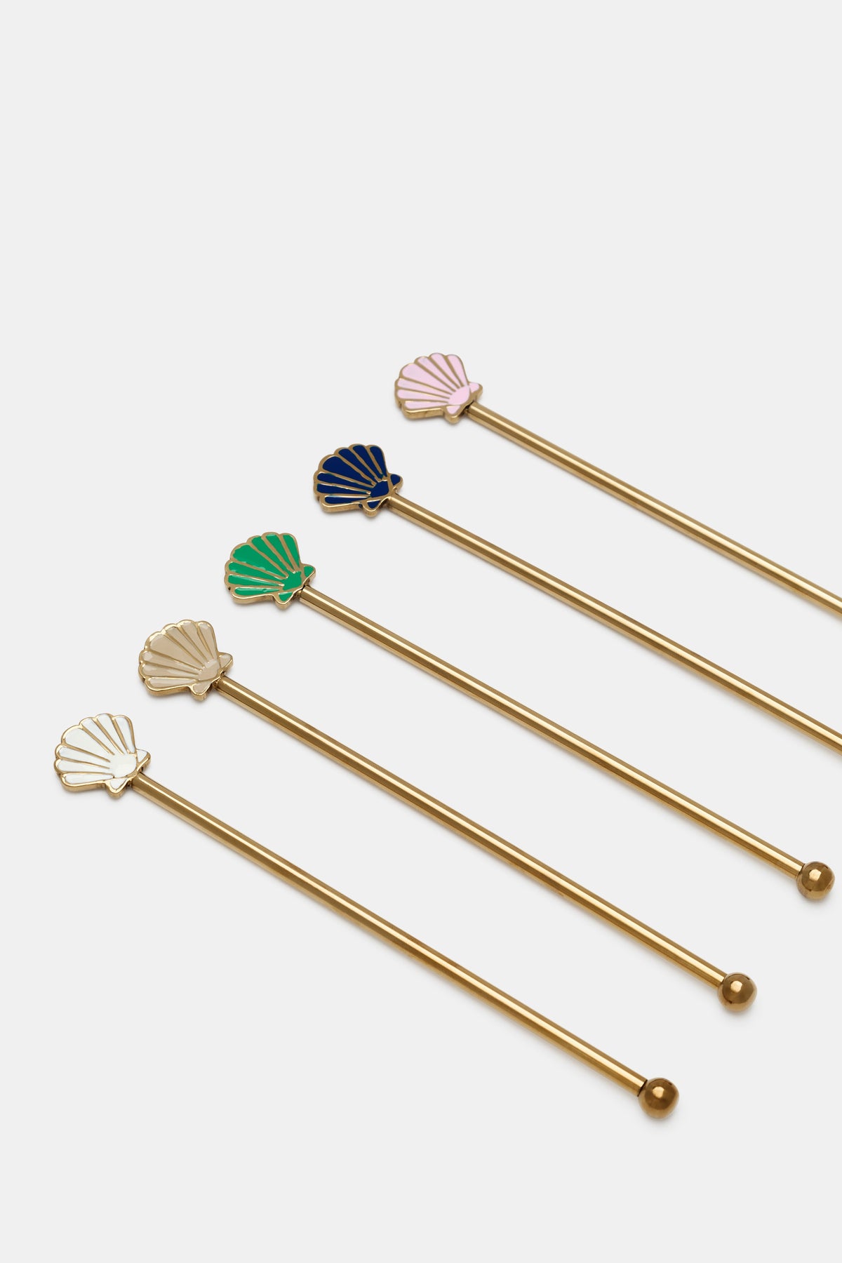Shell Swivel Stick Set of 5
