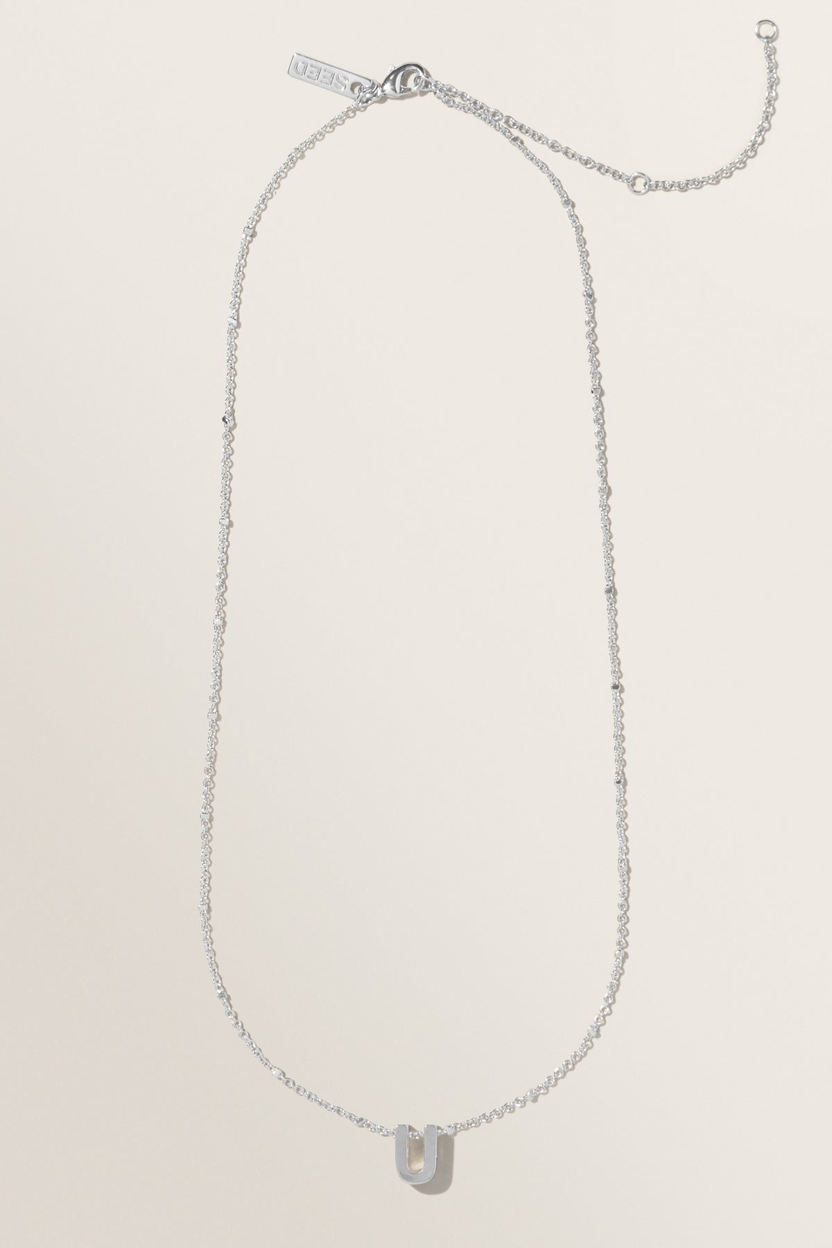 Silver Initial Charm