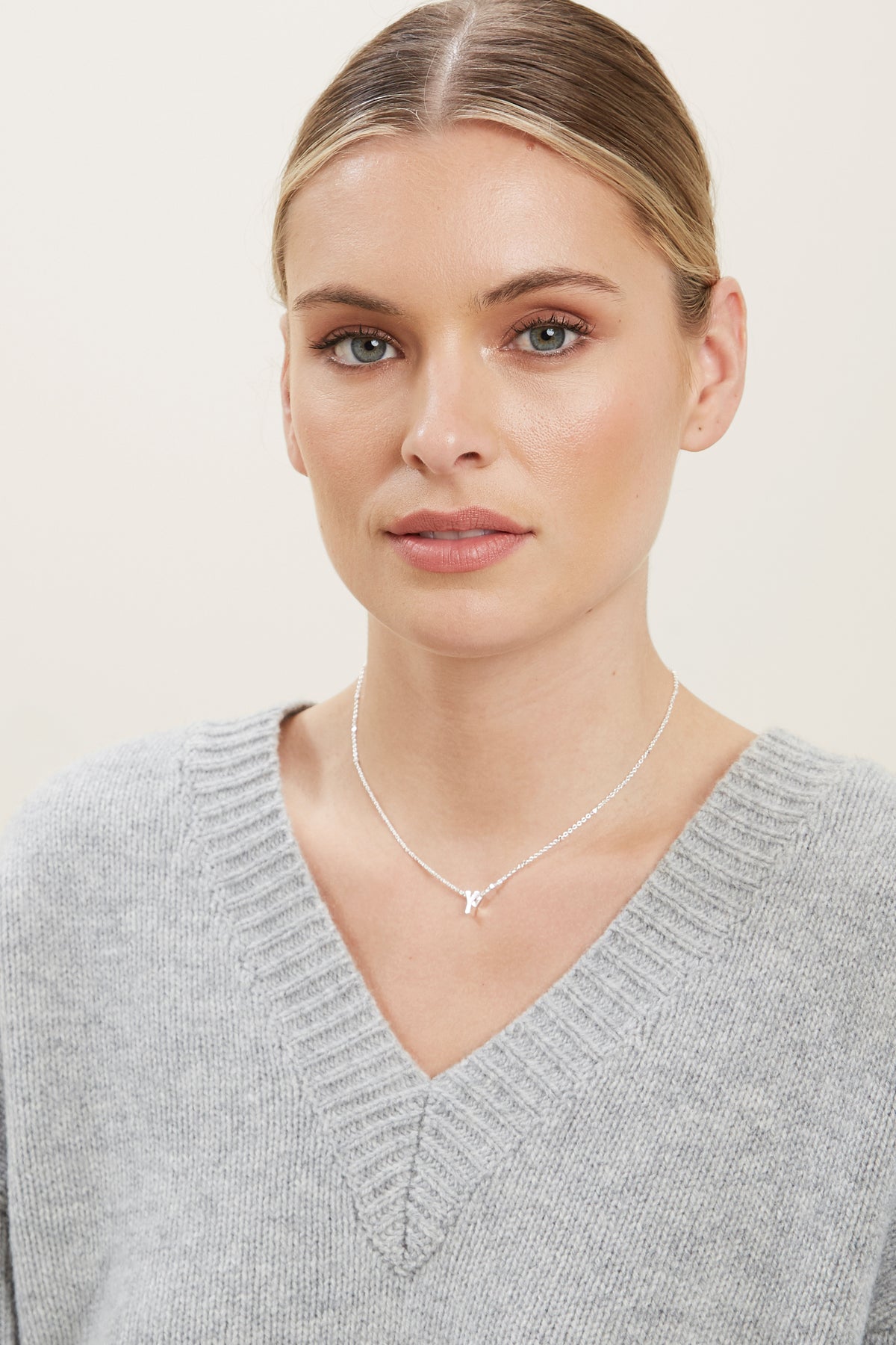 Silver Initial Charm