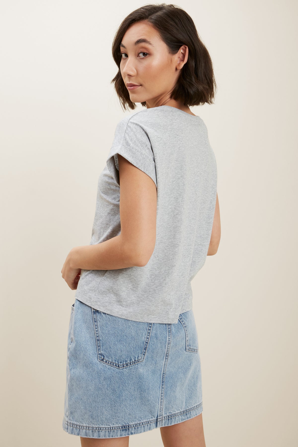 Core Rolled Cuff Tee