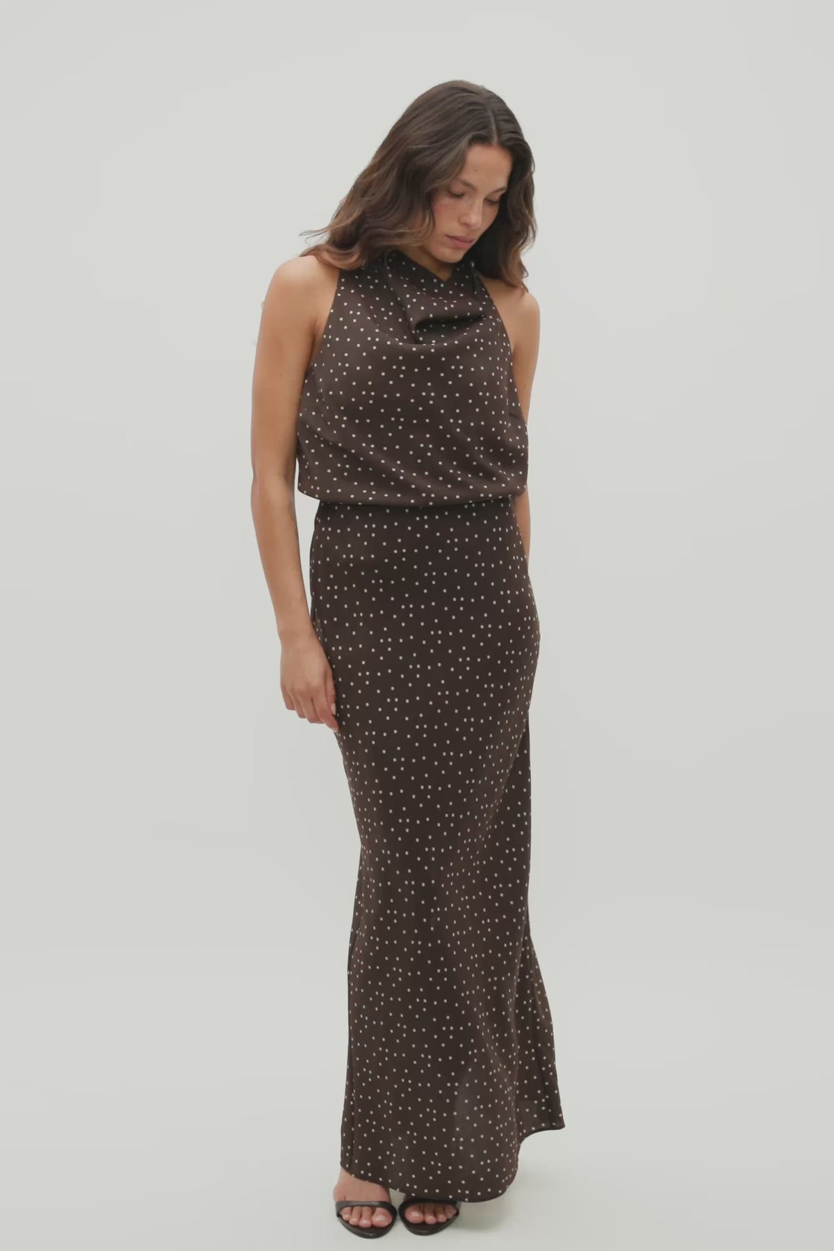 Spot Print Halter Top