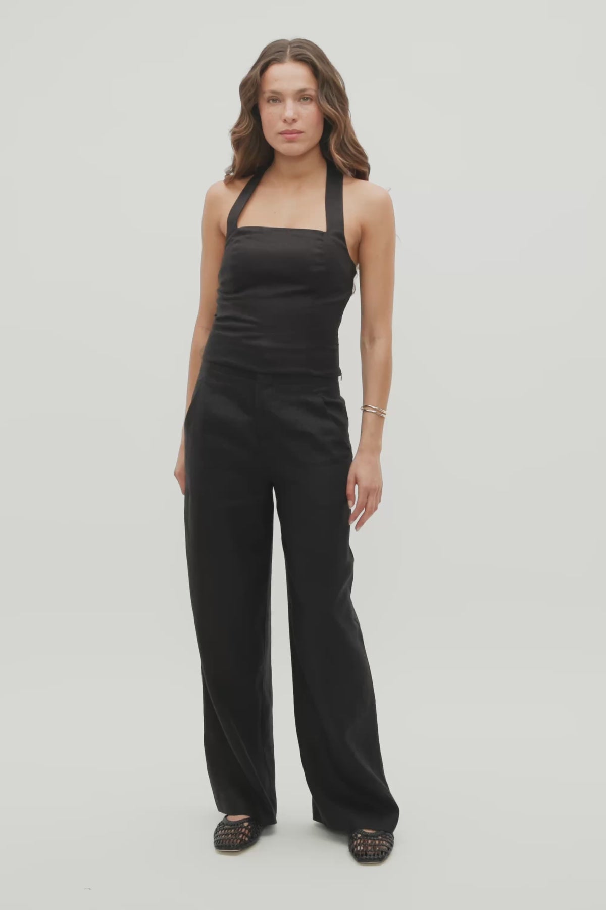 Linen Halter Top