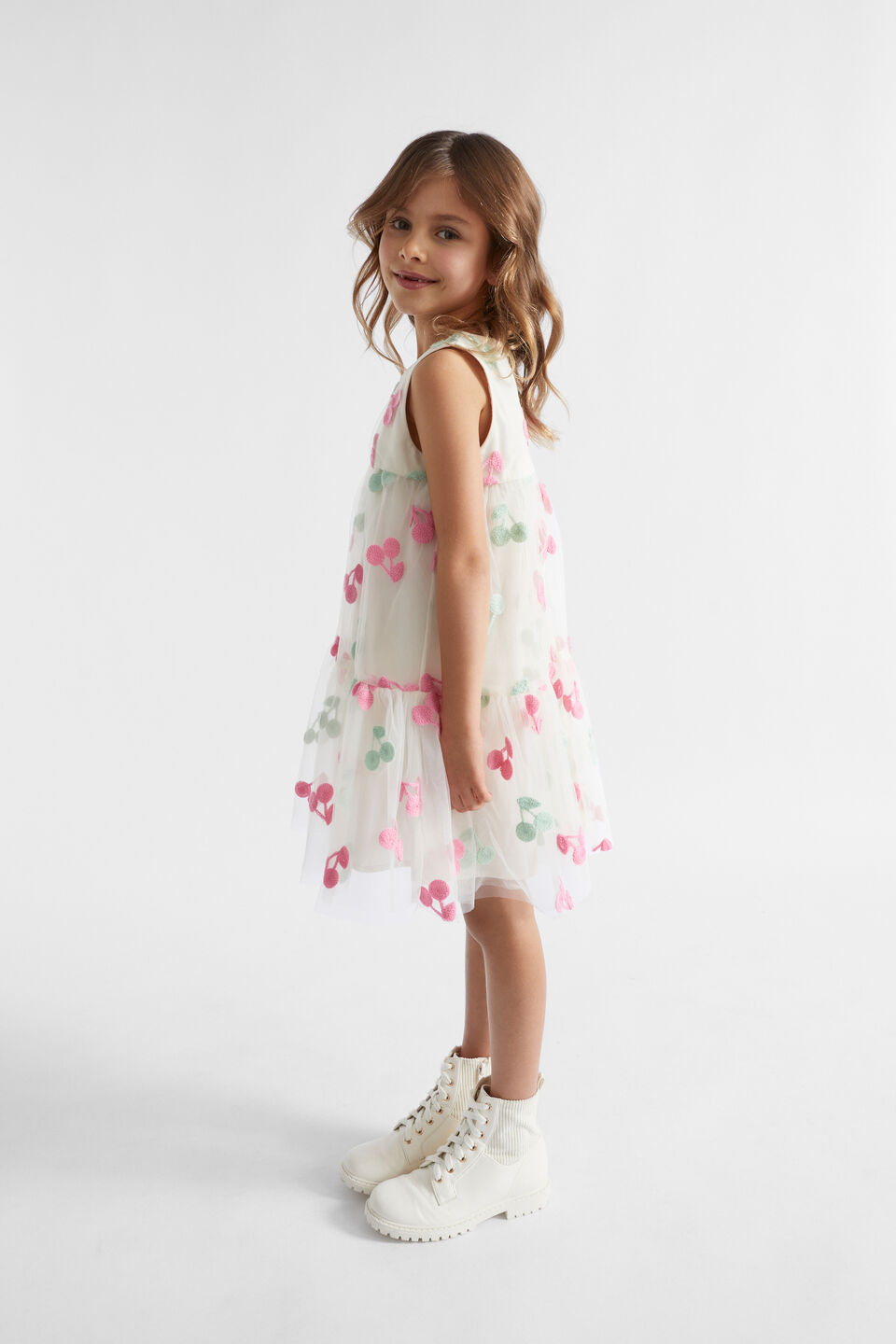 1310028 Cherry Tassel Detail Dress