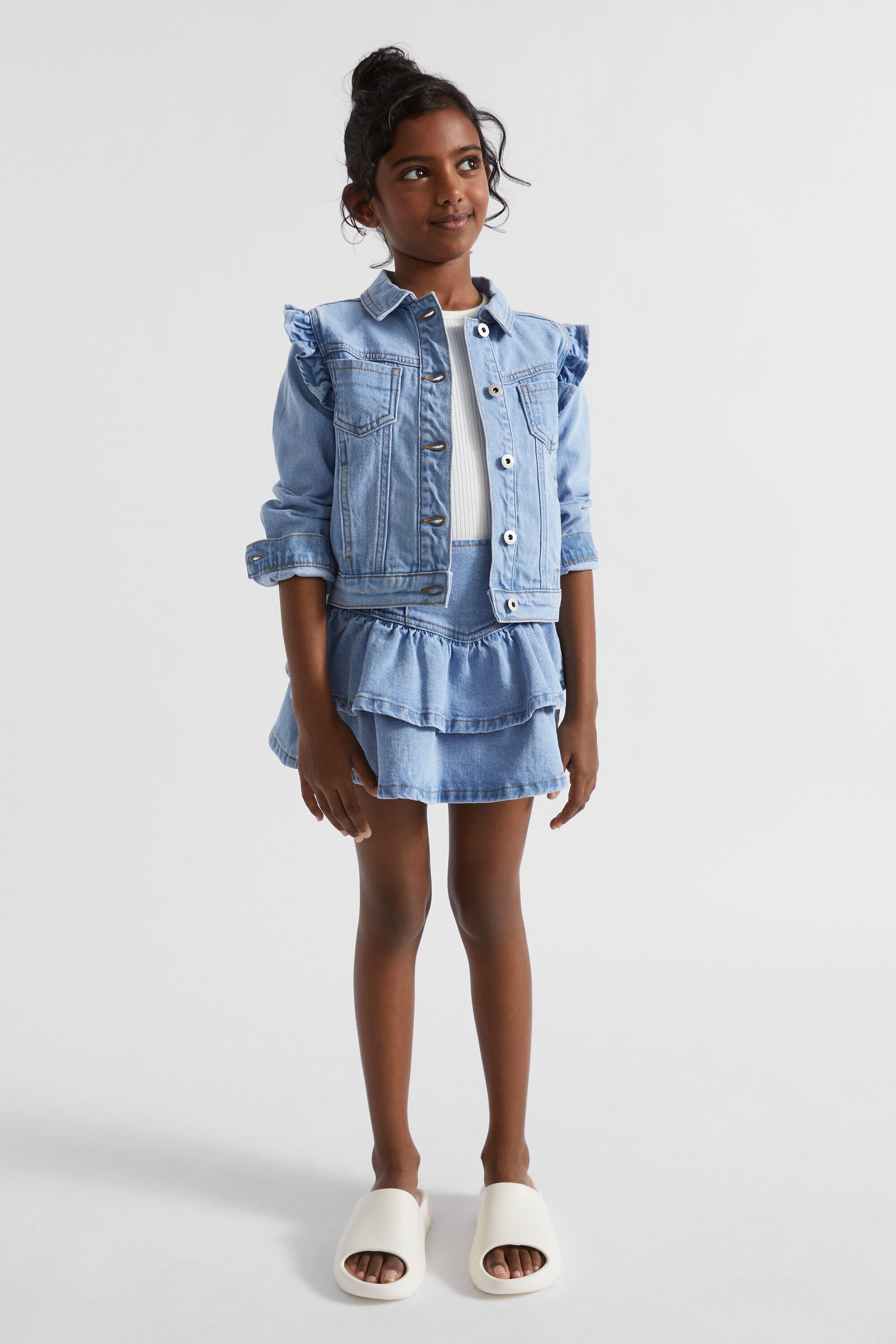 Grey frill jacket sale