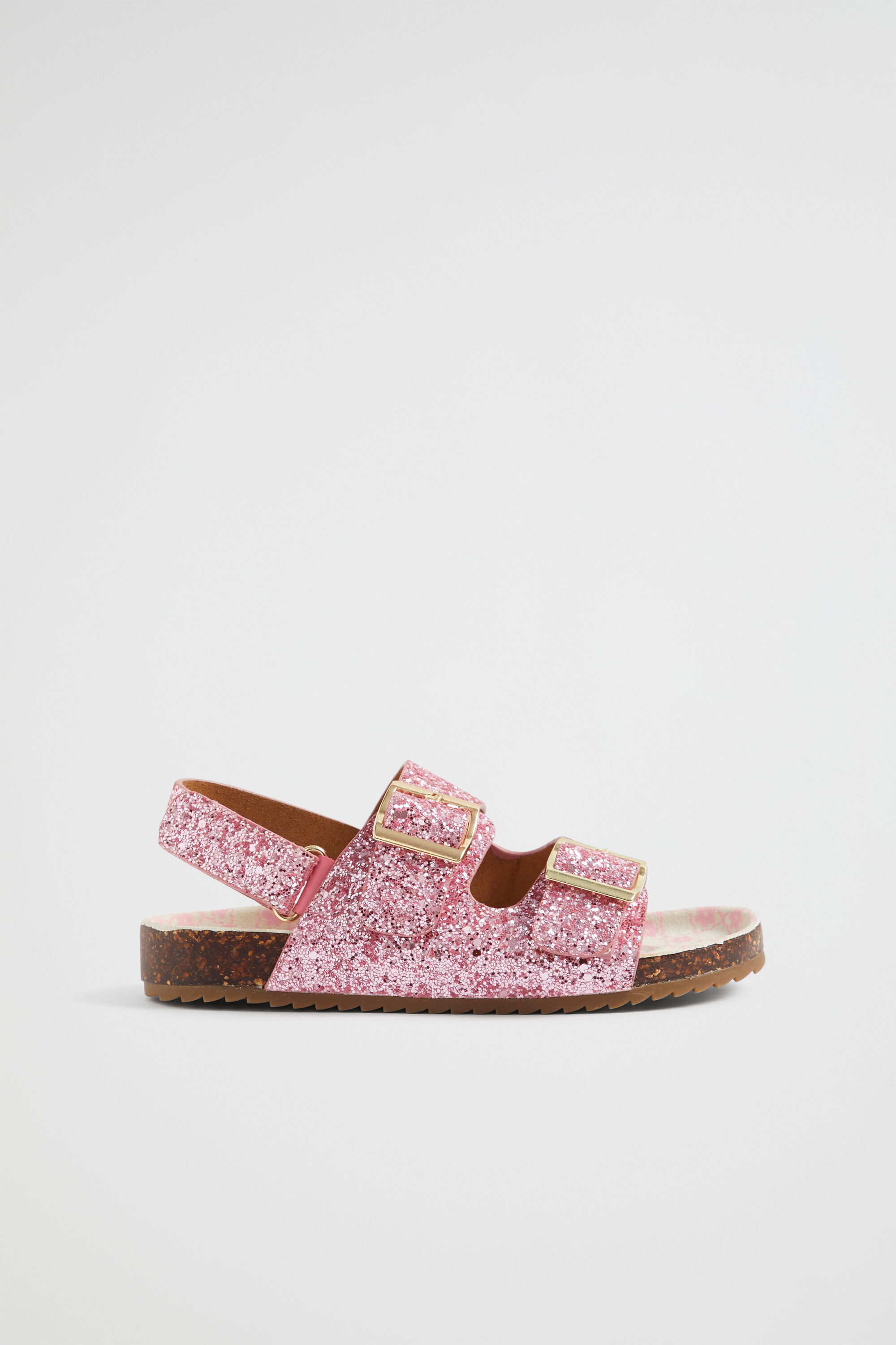 Glitter buckle slide sandals store