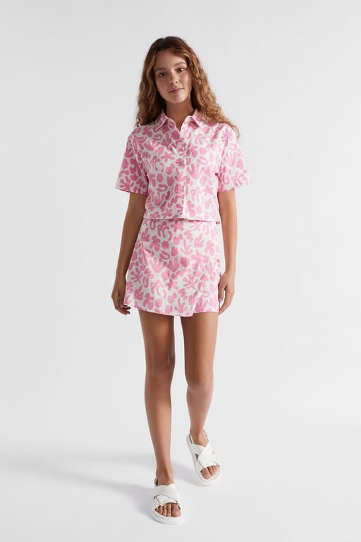 Luciana Abstract Print Shirt Co-Ord Set main image 1