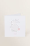 Small Baby Bunny Card  Multi  hi-res