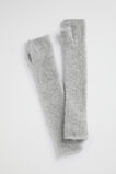 Knit Arm Warmers  Grey Marle  hi-res