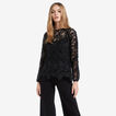 Open Sleeve Lace Blouse    hi-res
