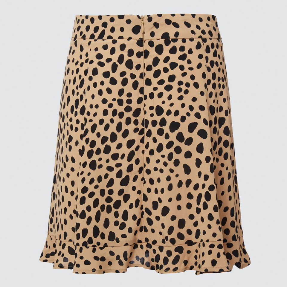 Ocelot Ruffle Skirt  