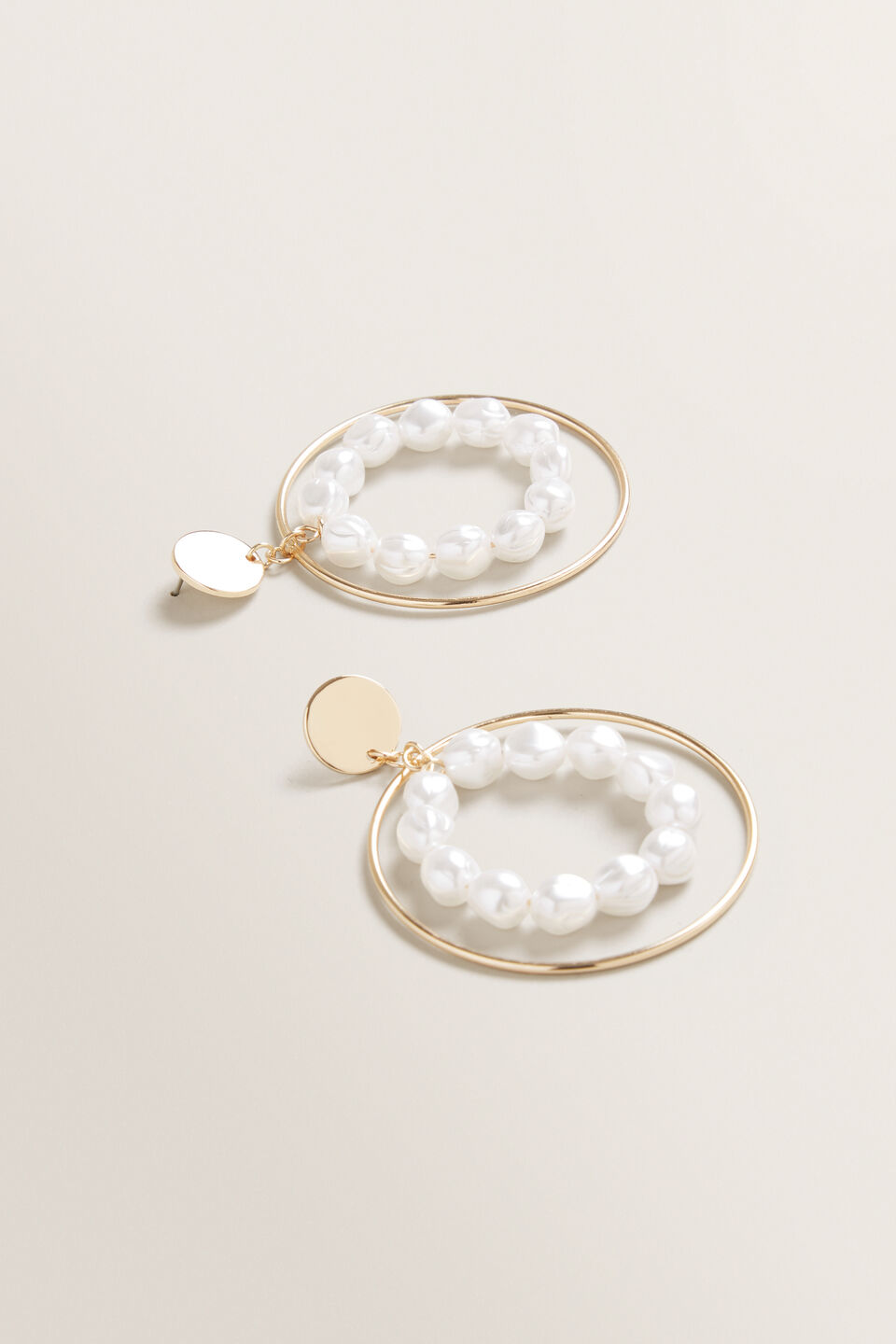 Circle Pearl Earrings  9